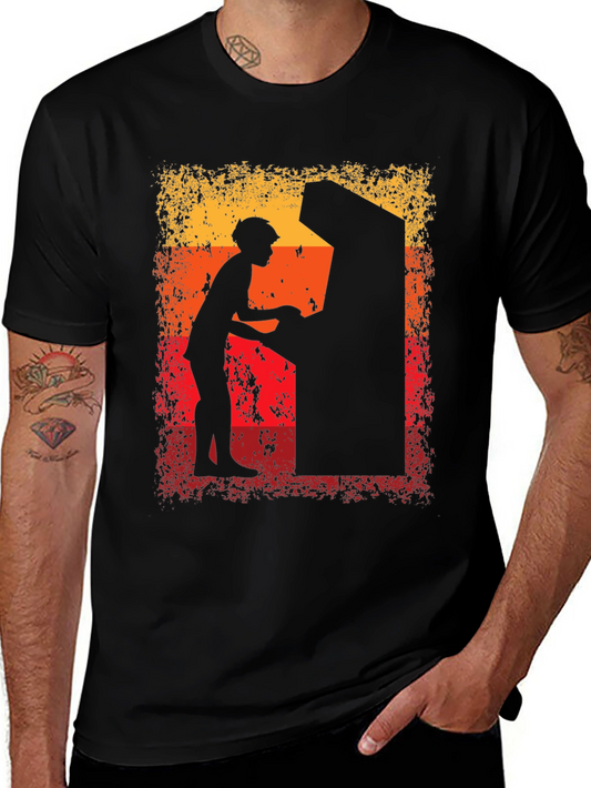 Retro Arcade Gamer Graphic Tee - Vintage Style