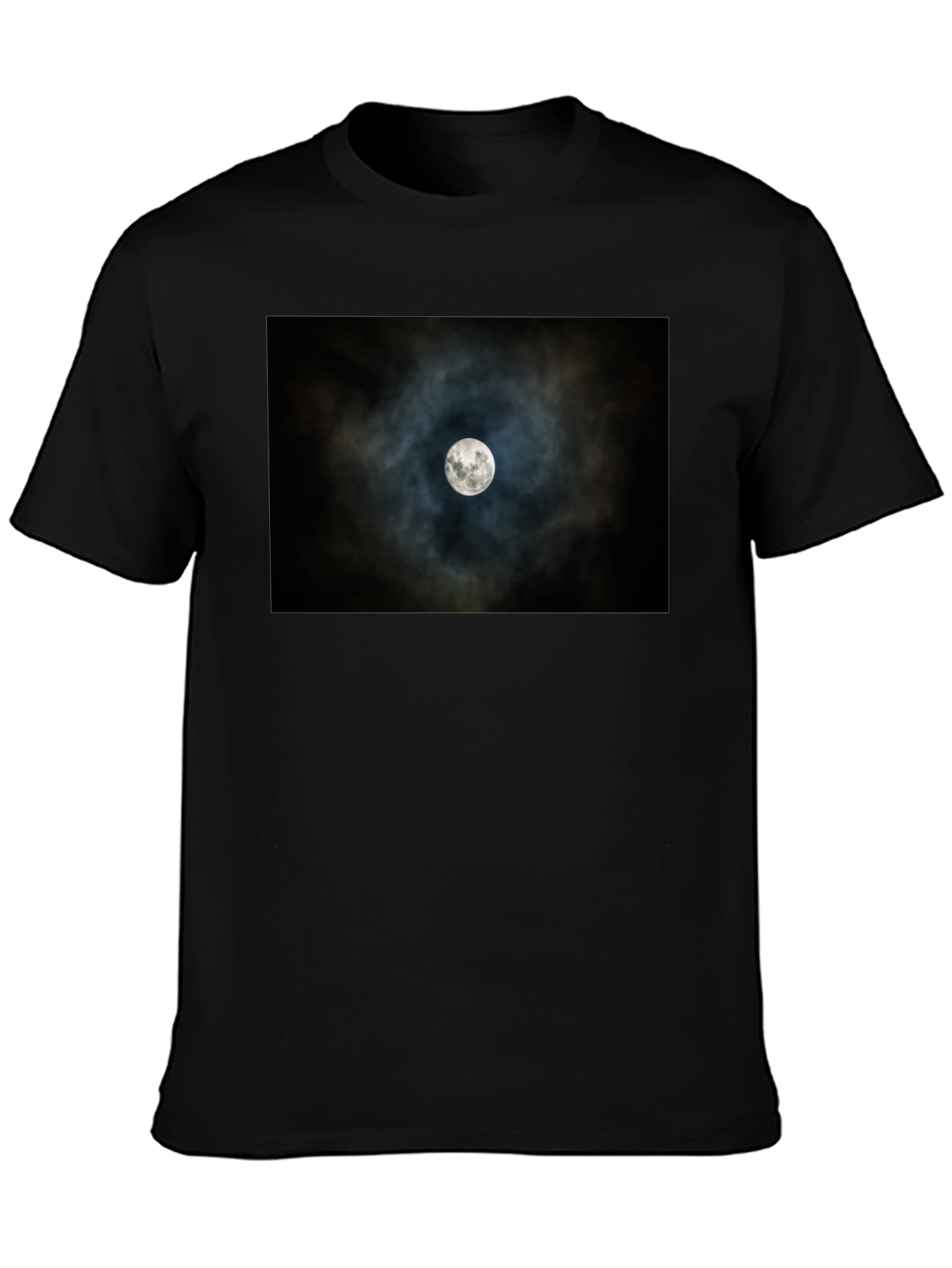 Lunar Eclipse Black Tee - Celestial Style