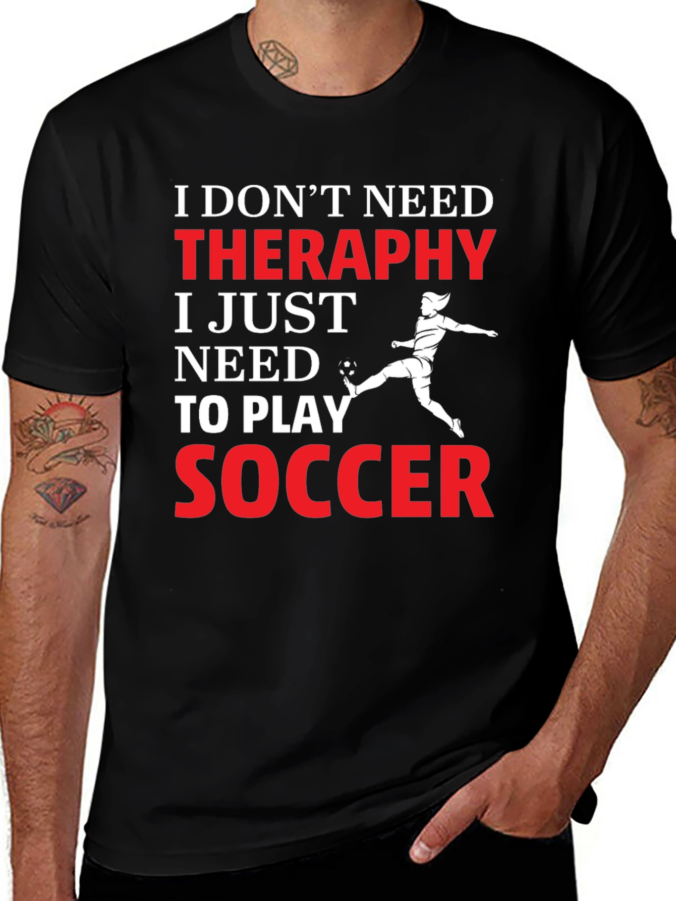 Soccer Therapy Graphic Tee