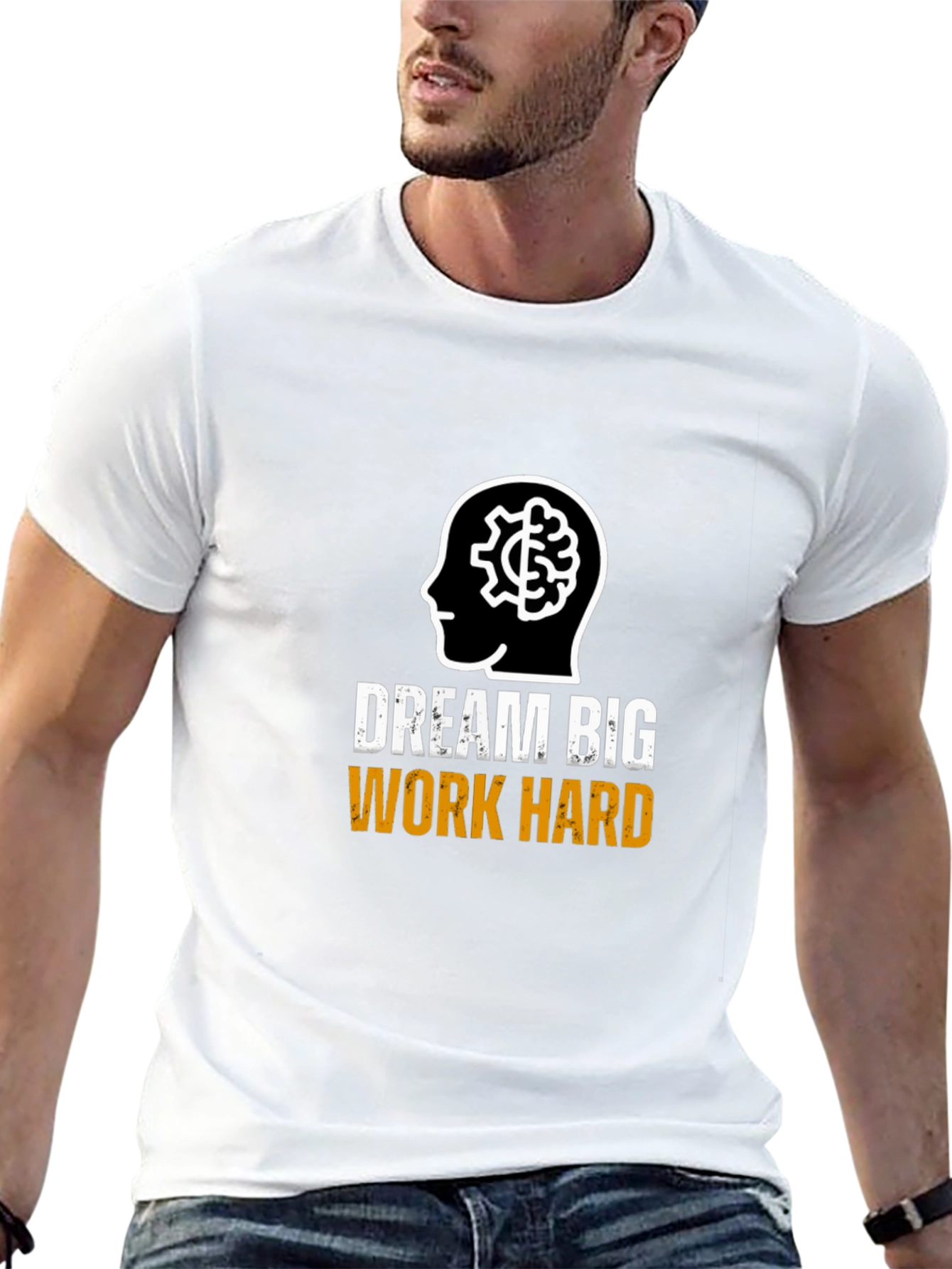 Dream Big Work Hard Graphic T-Shirt