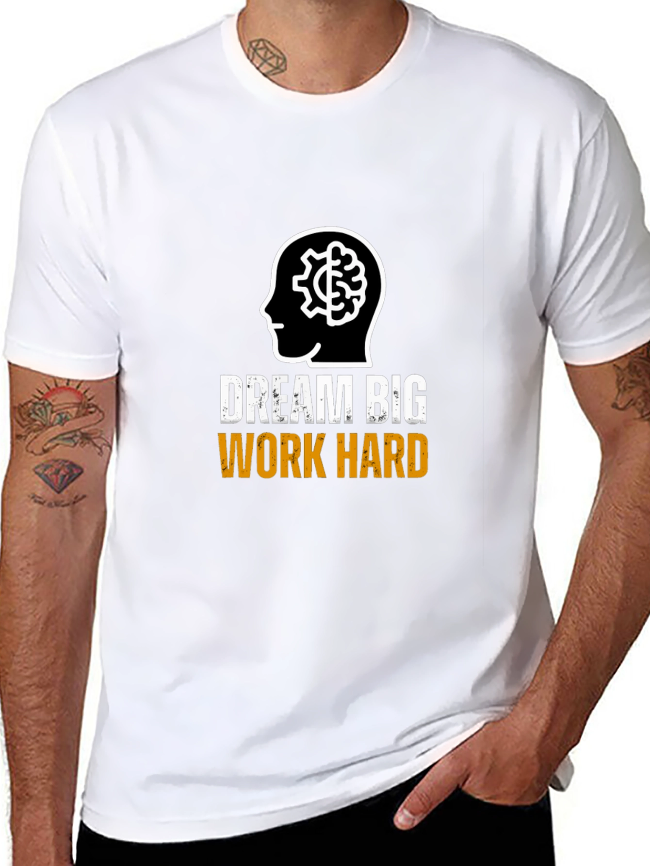 Dream Big Work Hard Graphic T-Shirt