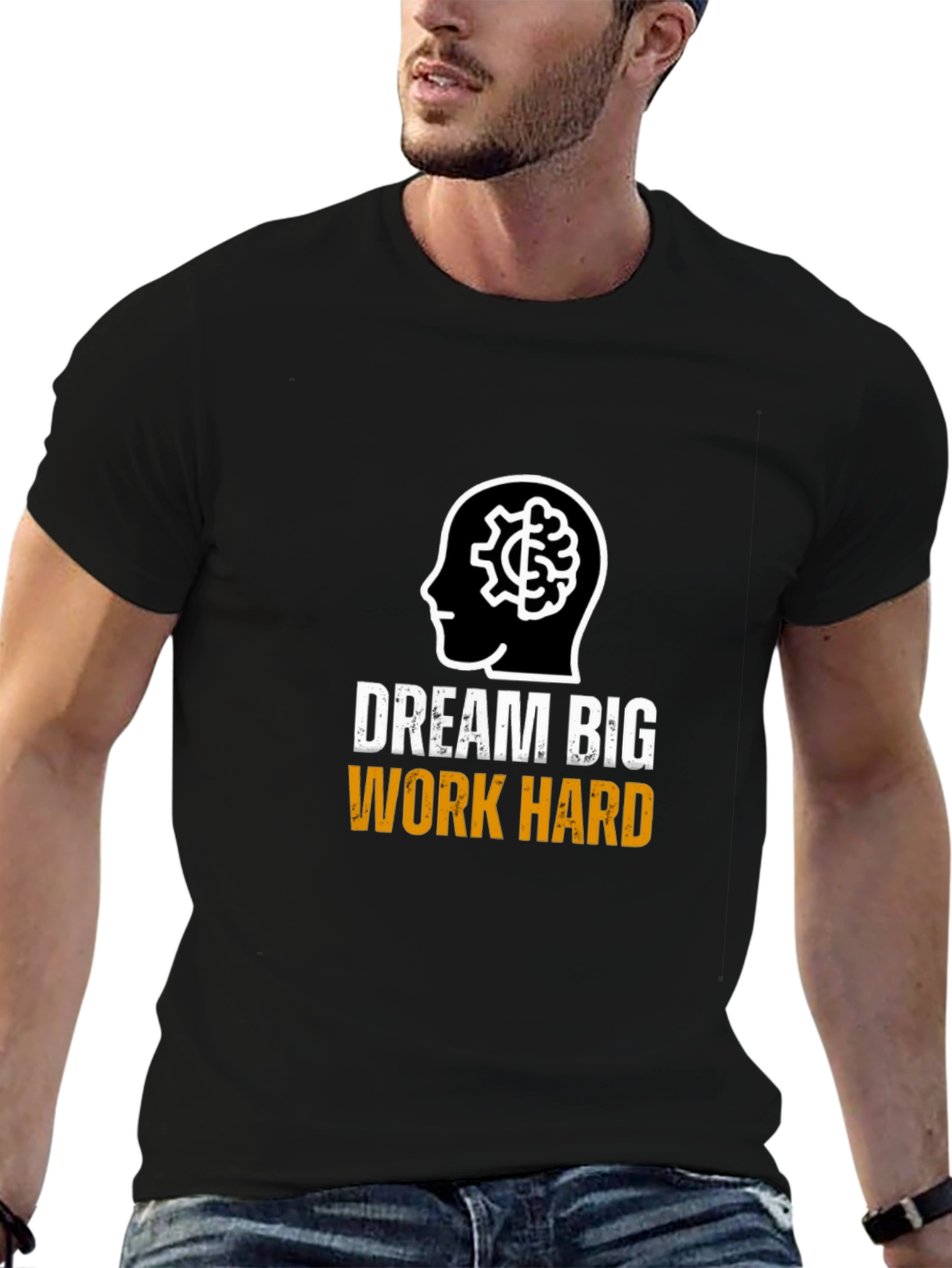 Dream Big Work Hard Graphic T-Shirt
