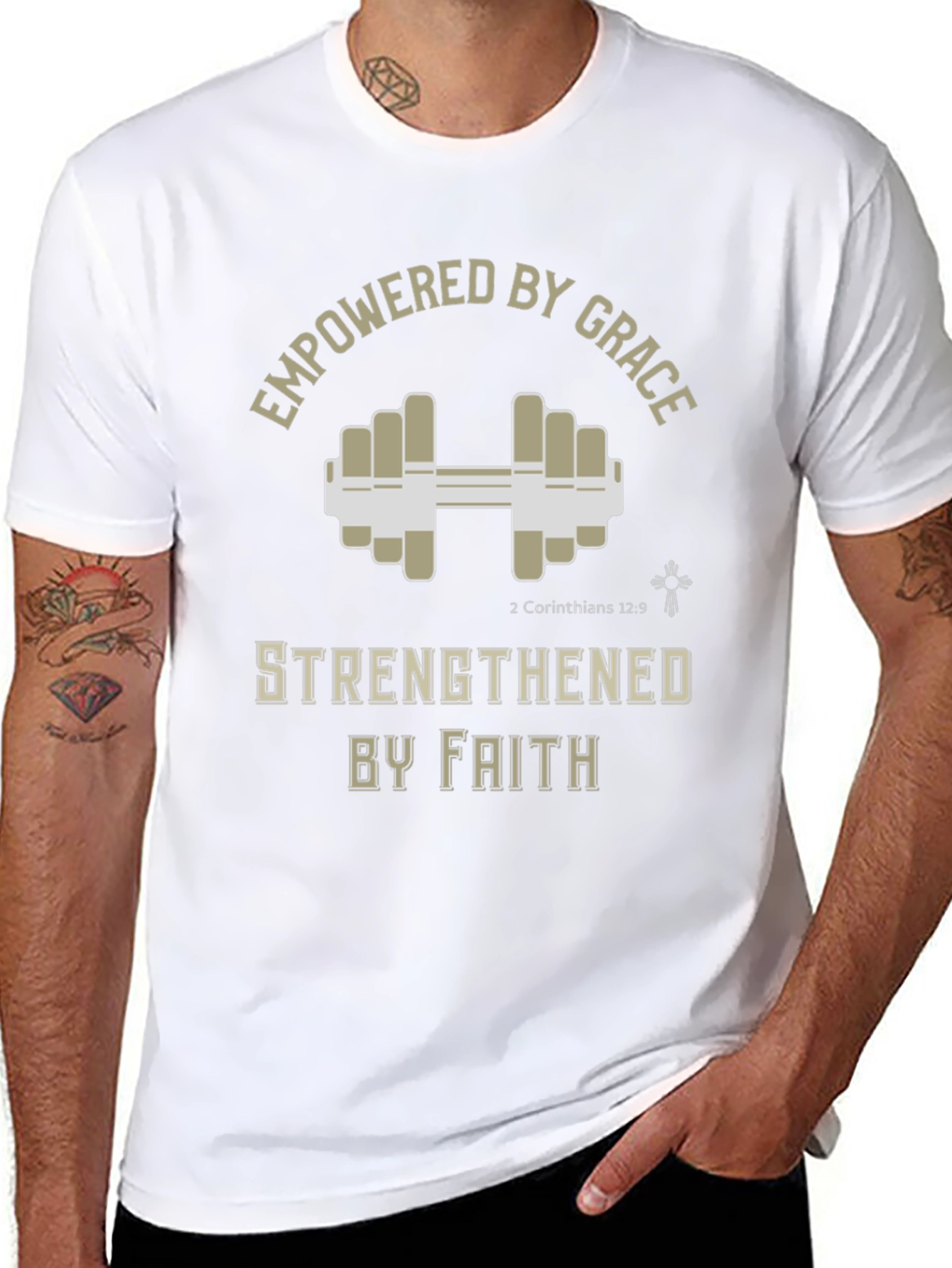Empowered by Grace Christian Fitness T-Shirt