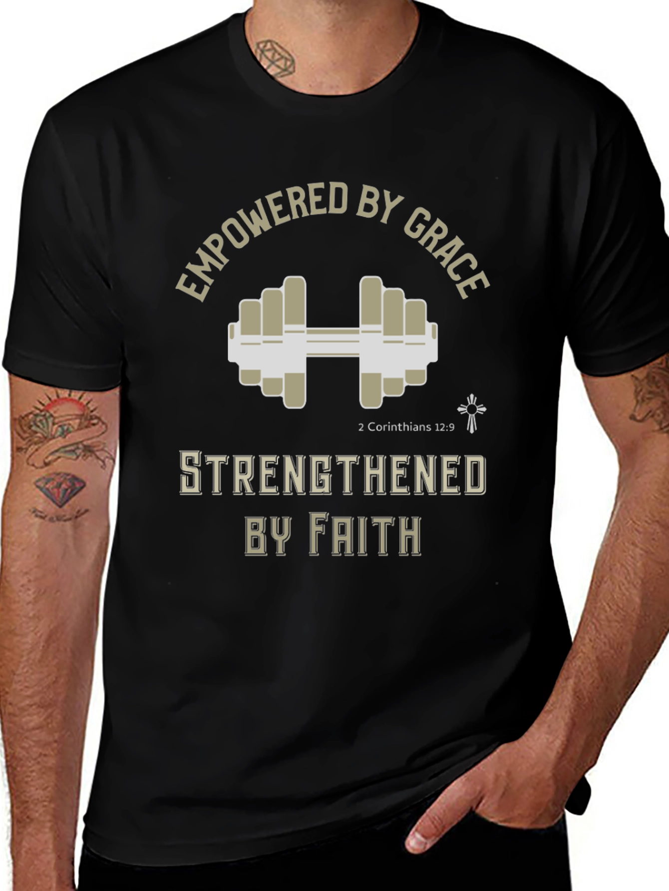 Empowered by Grace Christian Fitness T-Shirt