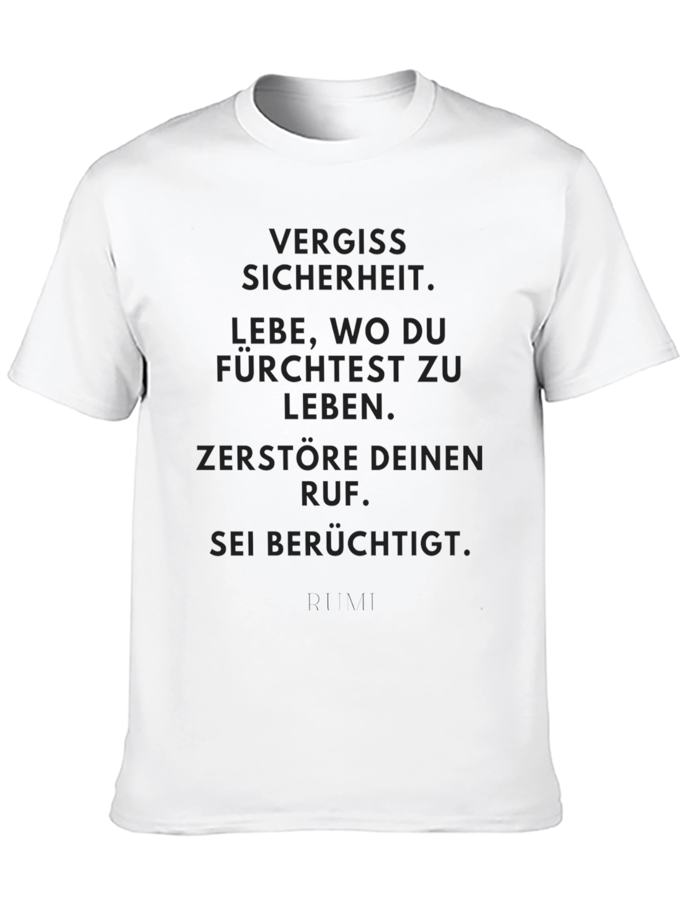 Forget Safety Black T-Shirt - Live Dangerously Motto