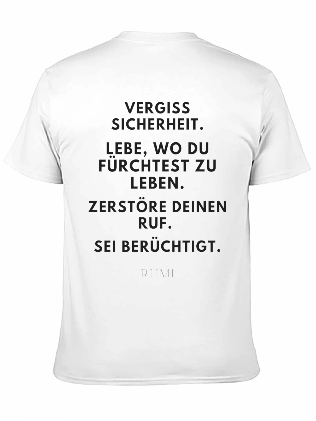 Forget Safety Black T-Shirt - Live Dangerously Motto