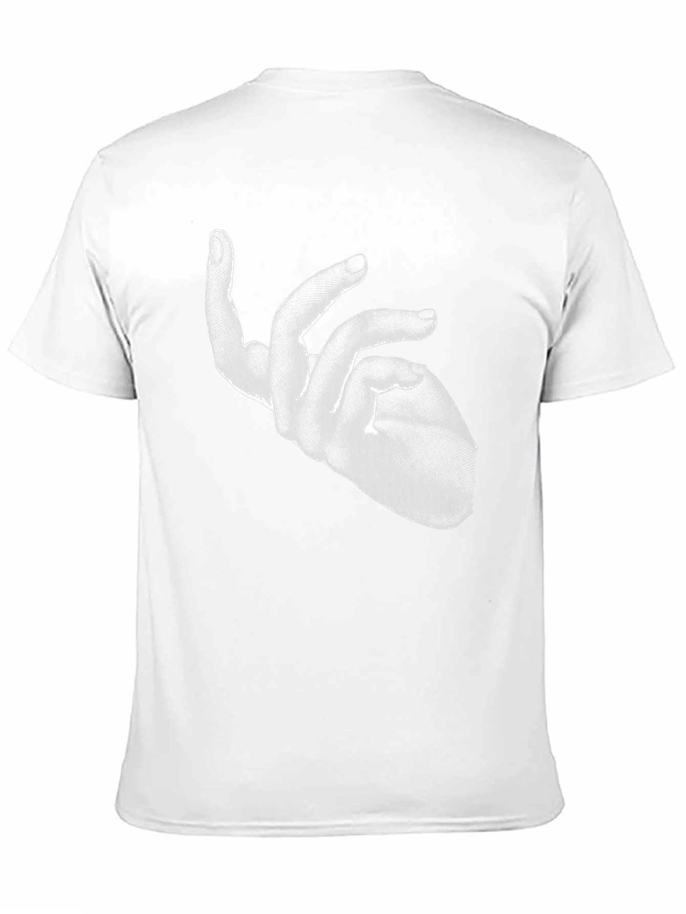 Abstract Hand Graphic Black T-Shirt