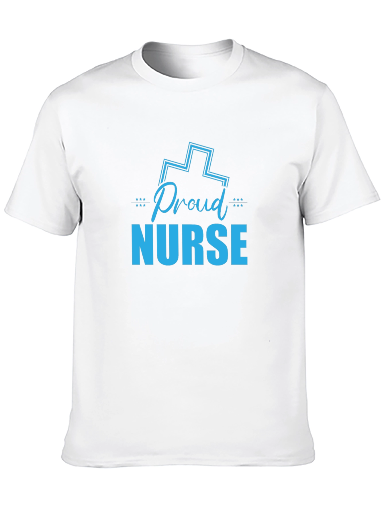 Proud Nurse Graphic T-Shirt - Black Crew Neck