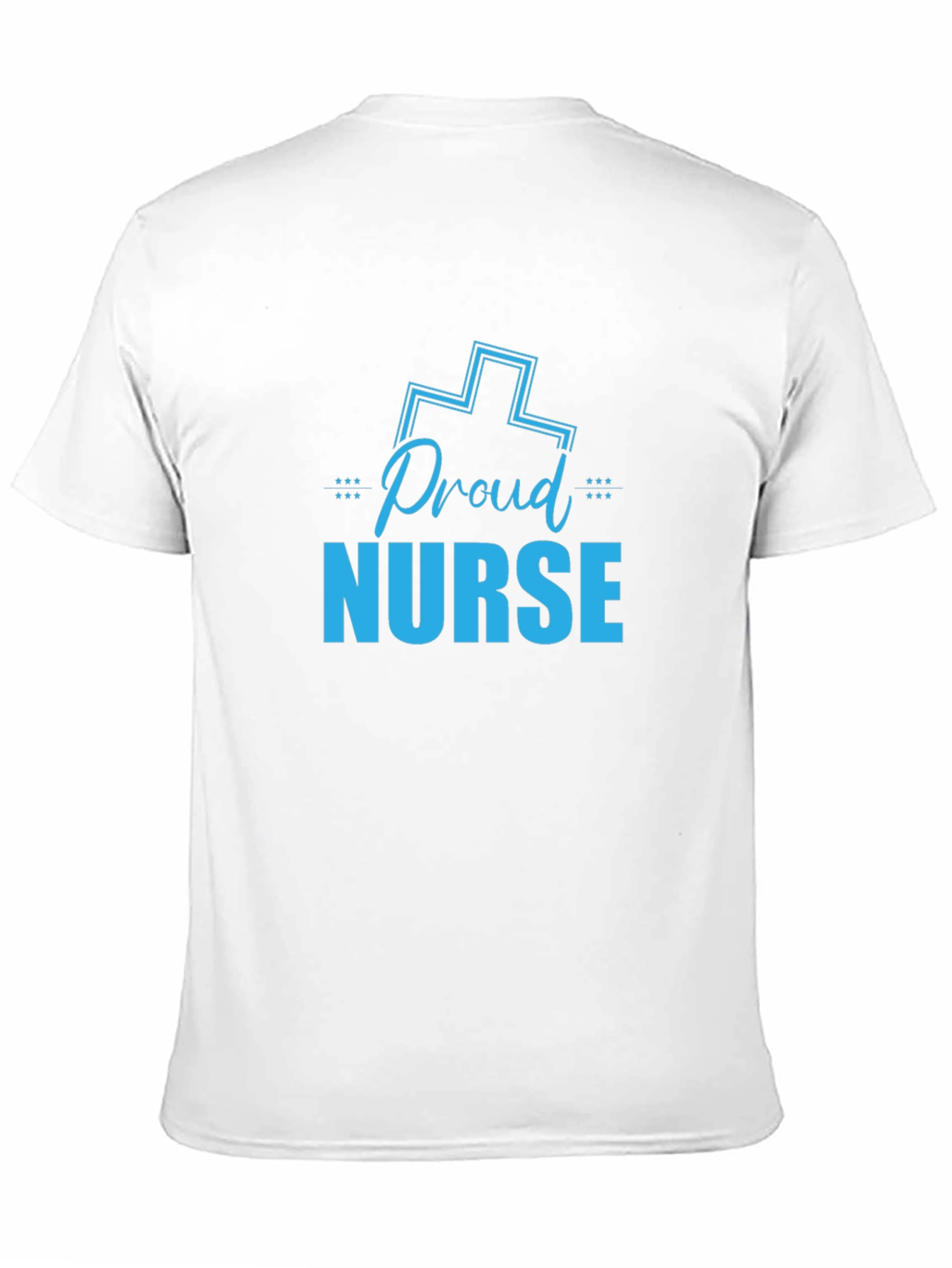 Proud Nurse Graphic T-Shirt - Black Crew Neck