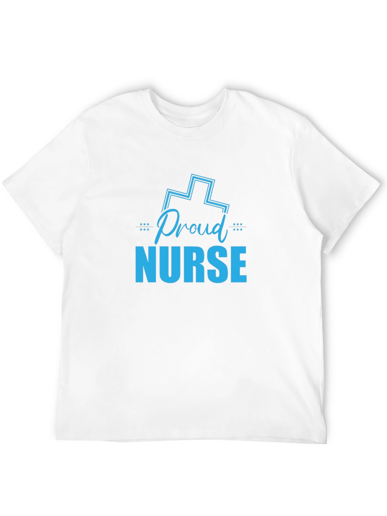 Proud Nurse Graphic T-Shirt - Black Crew Neck