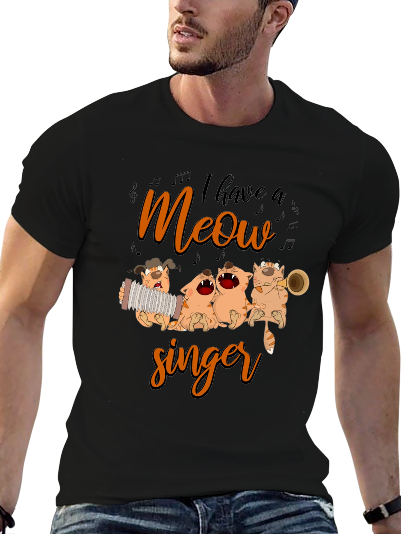 I Have a Meow Singer Graphic T-Shirt