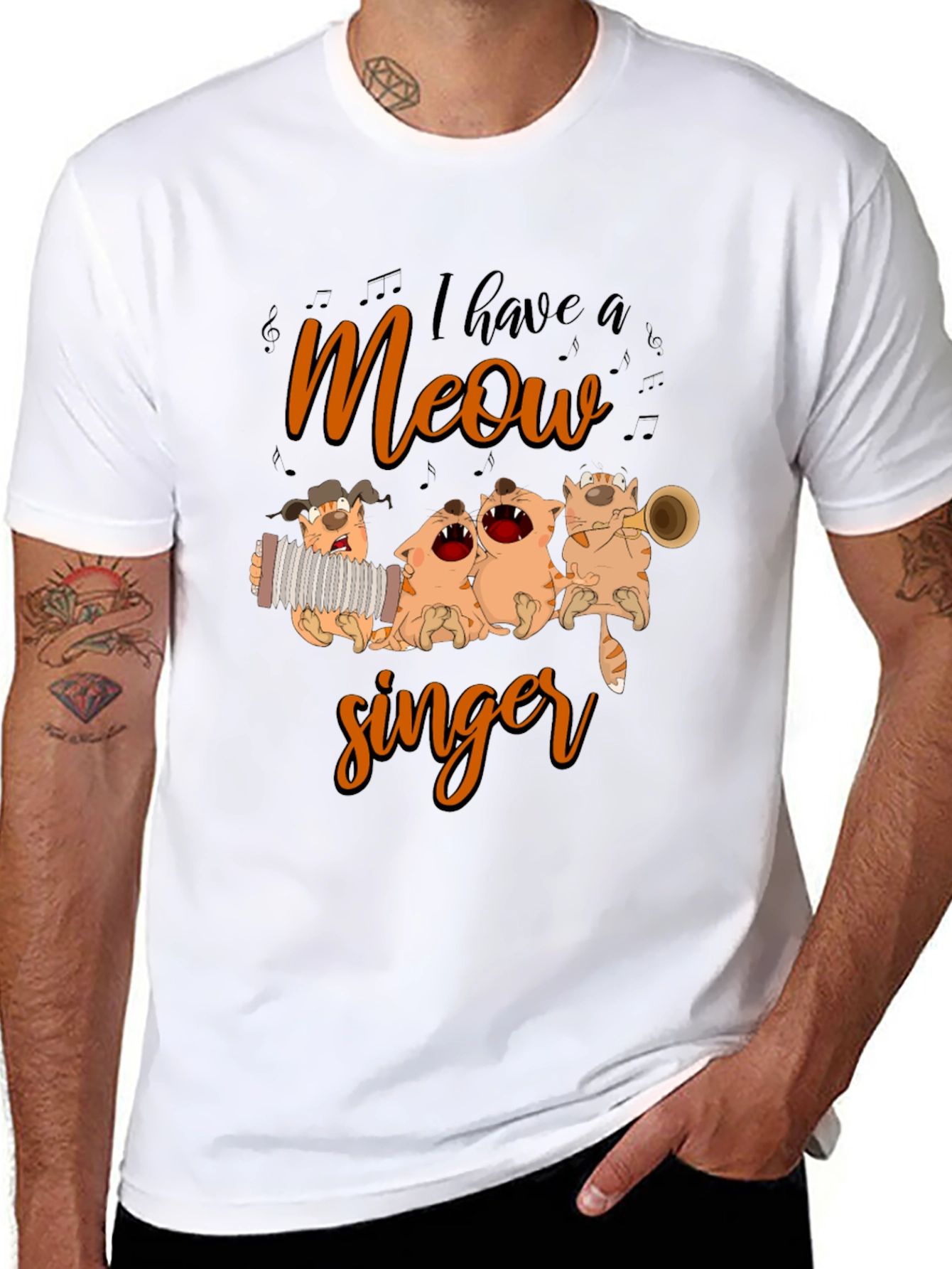 I Have a Meow Singer Graphic T-Shirt