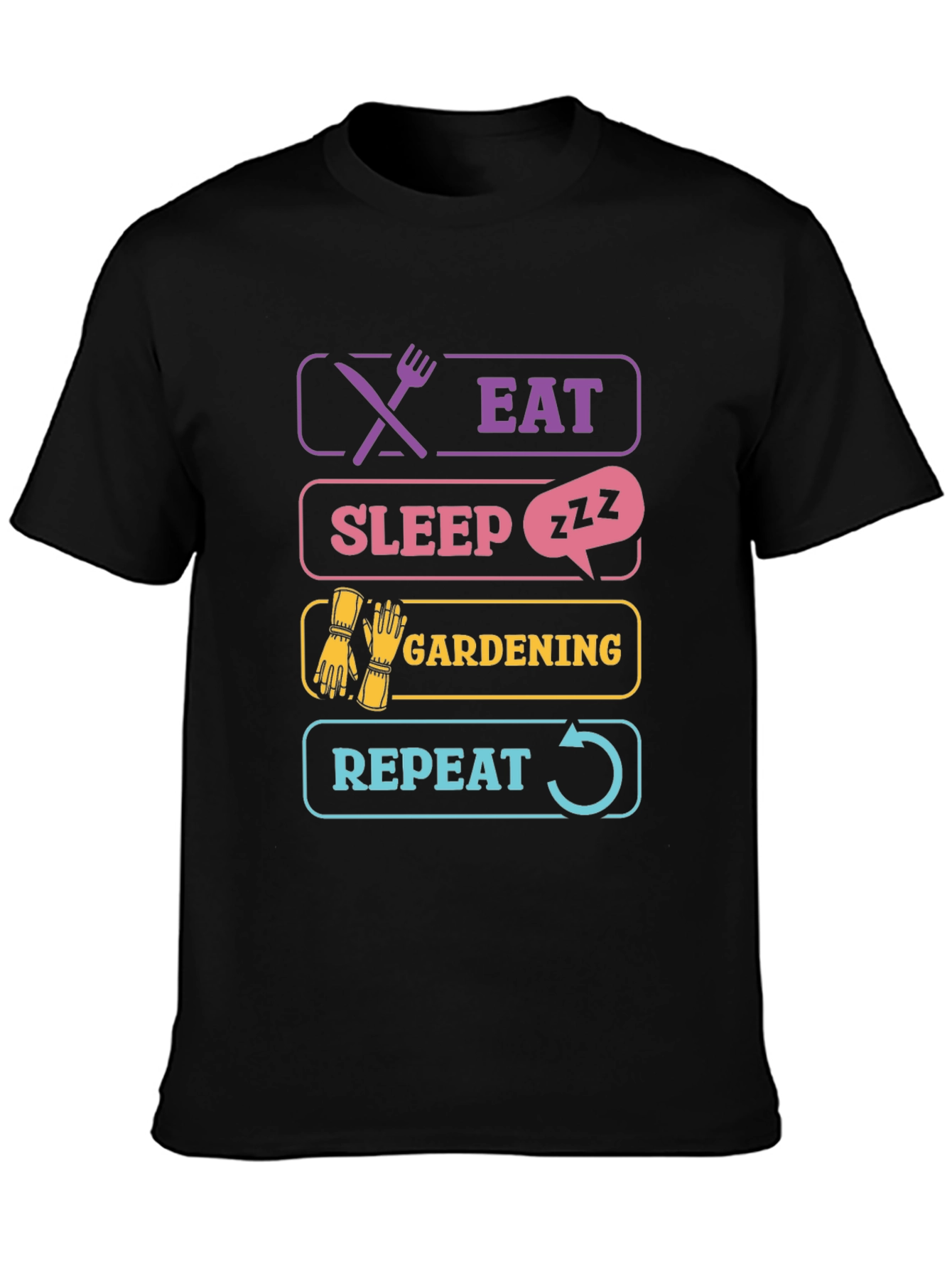 Eat Sleep Gardening Repeat T-Shirt