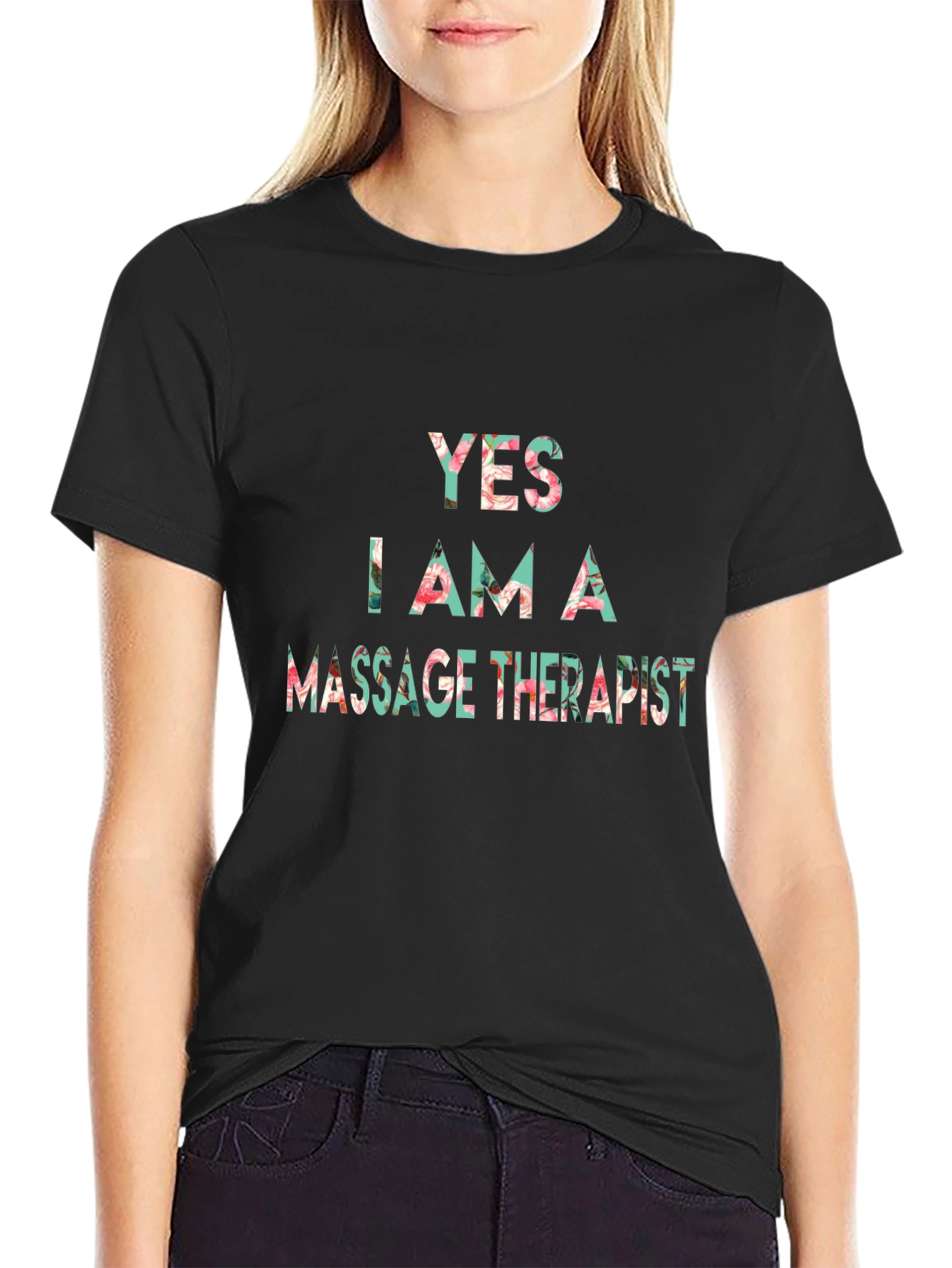 Floral Massage Therapist T-Shirt