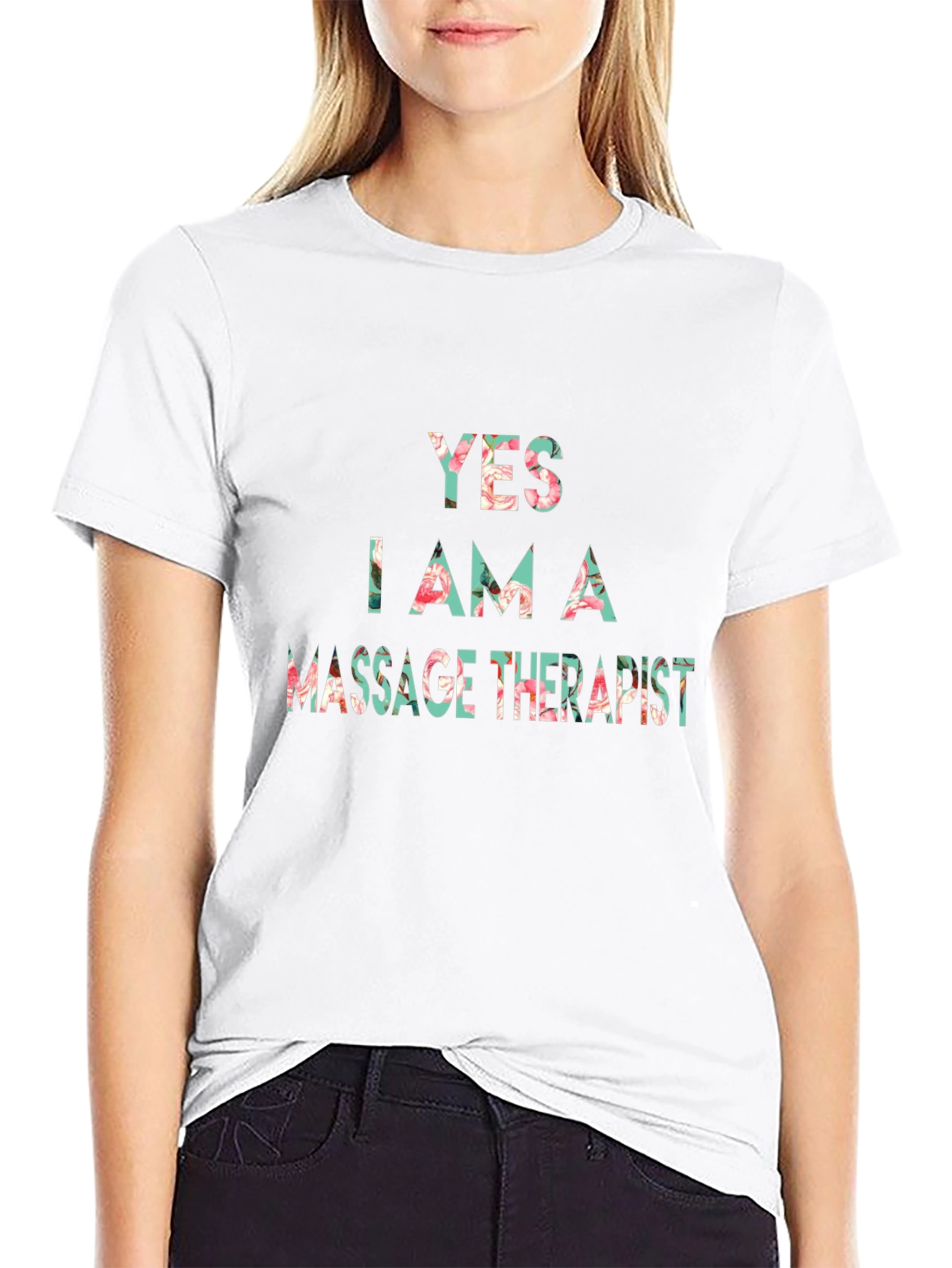 Floral Massage Therapist T-Shirt