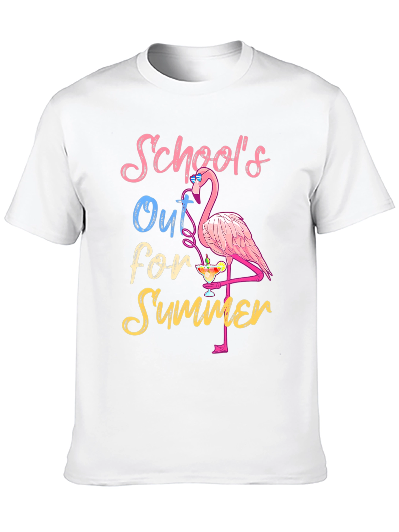 Schools Out for Summer Flamingo T-Shirt