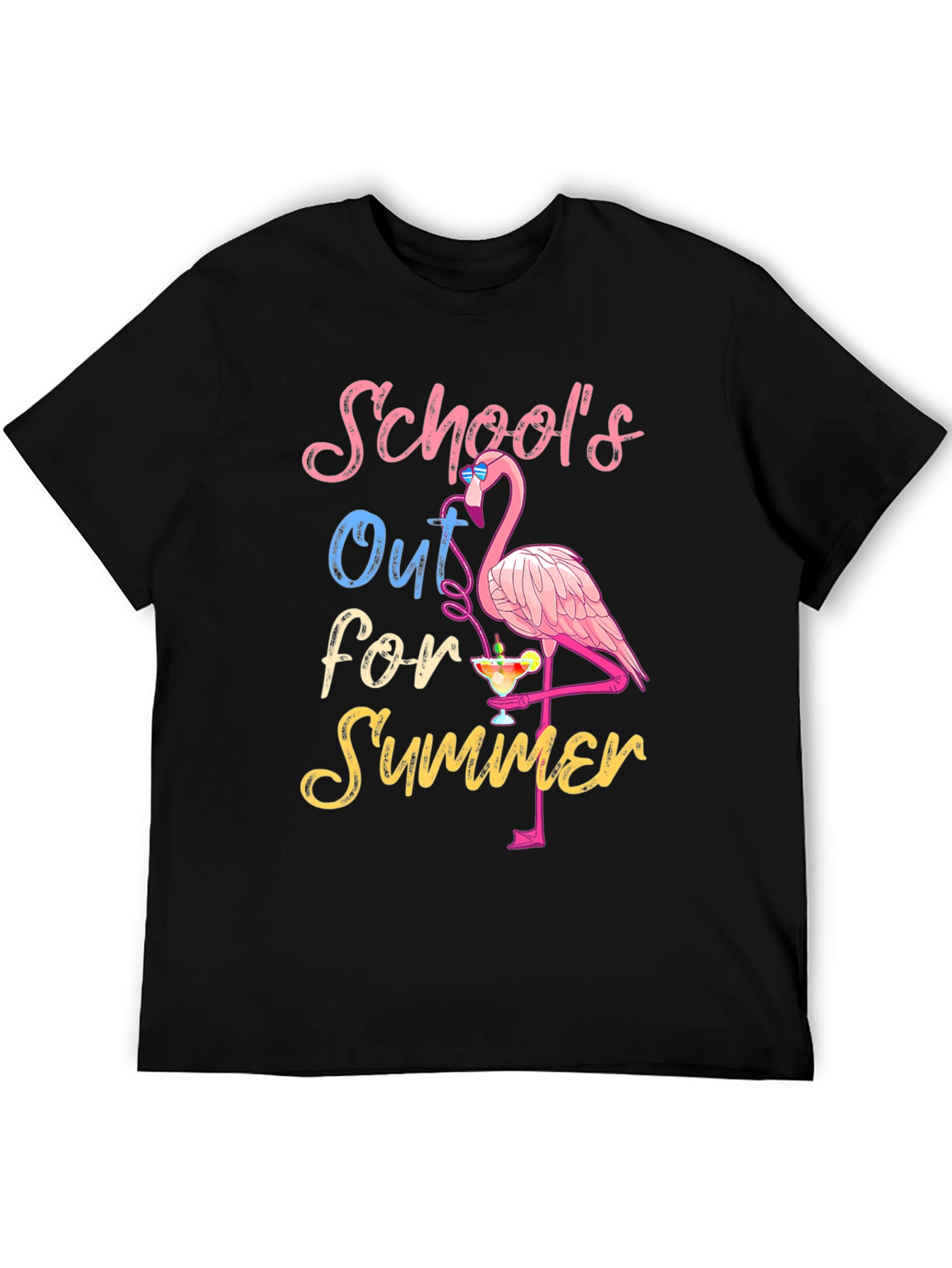 Schools Out for Summer Flamingo T-Shirt