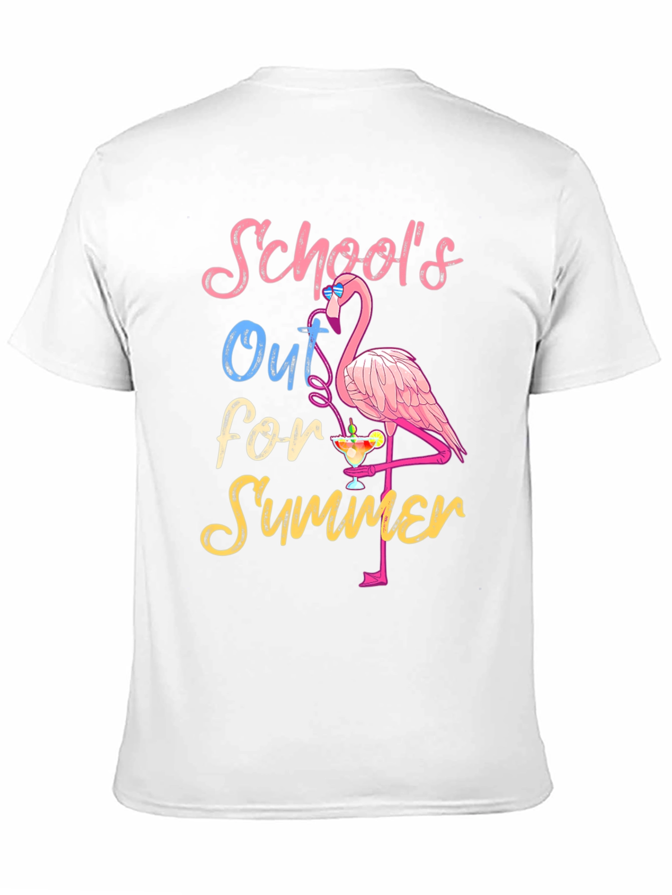 Schools Out for Summer Flamingo T-Shirt