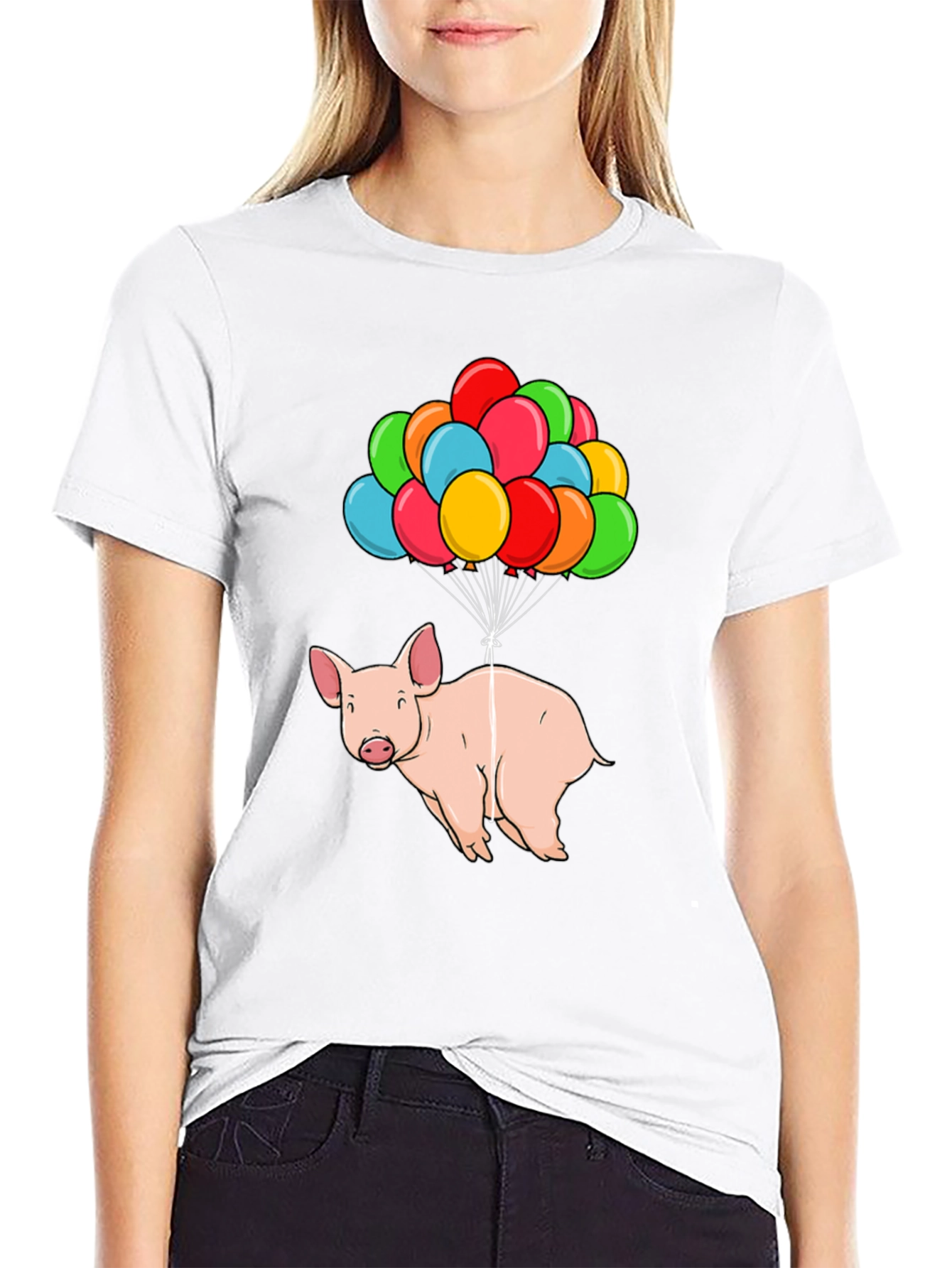 Flying Pig T-Shirt - Balloon Animal Graphic Tee