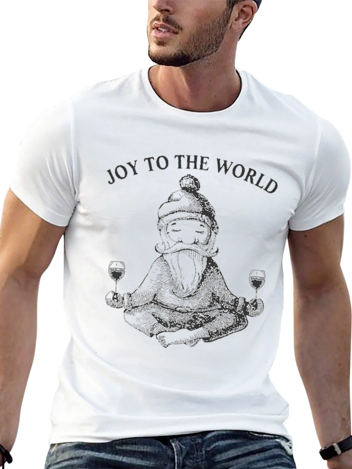 Joy To The World Santa T-Shirt