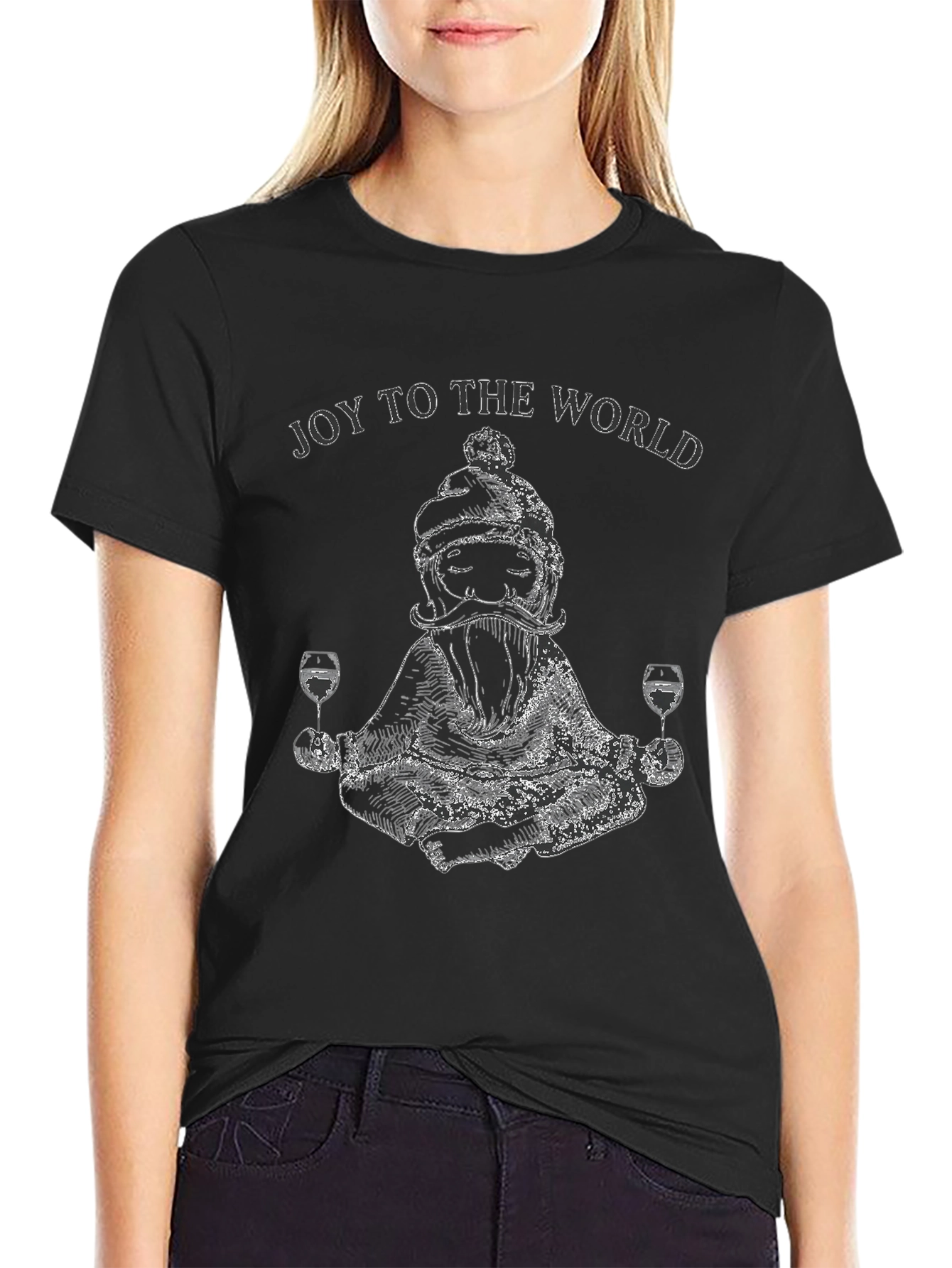 Joy To The World Santa T-Shirt