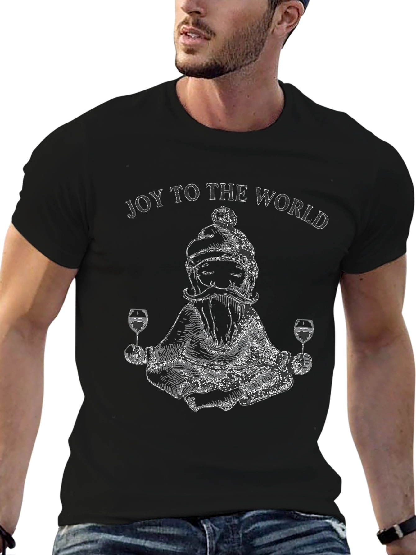 Joy To The World Santa T-Shirt