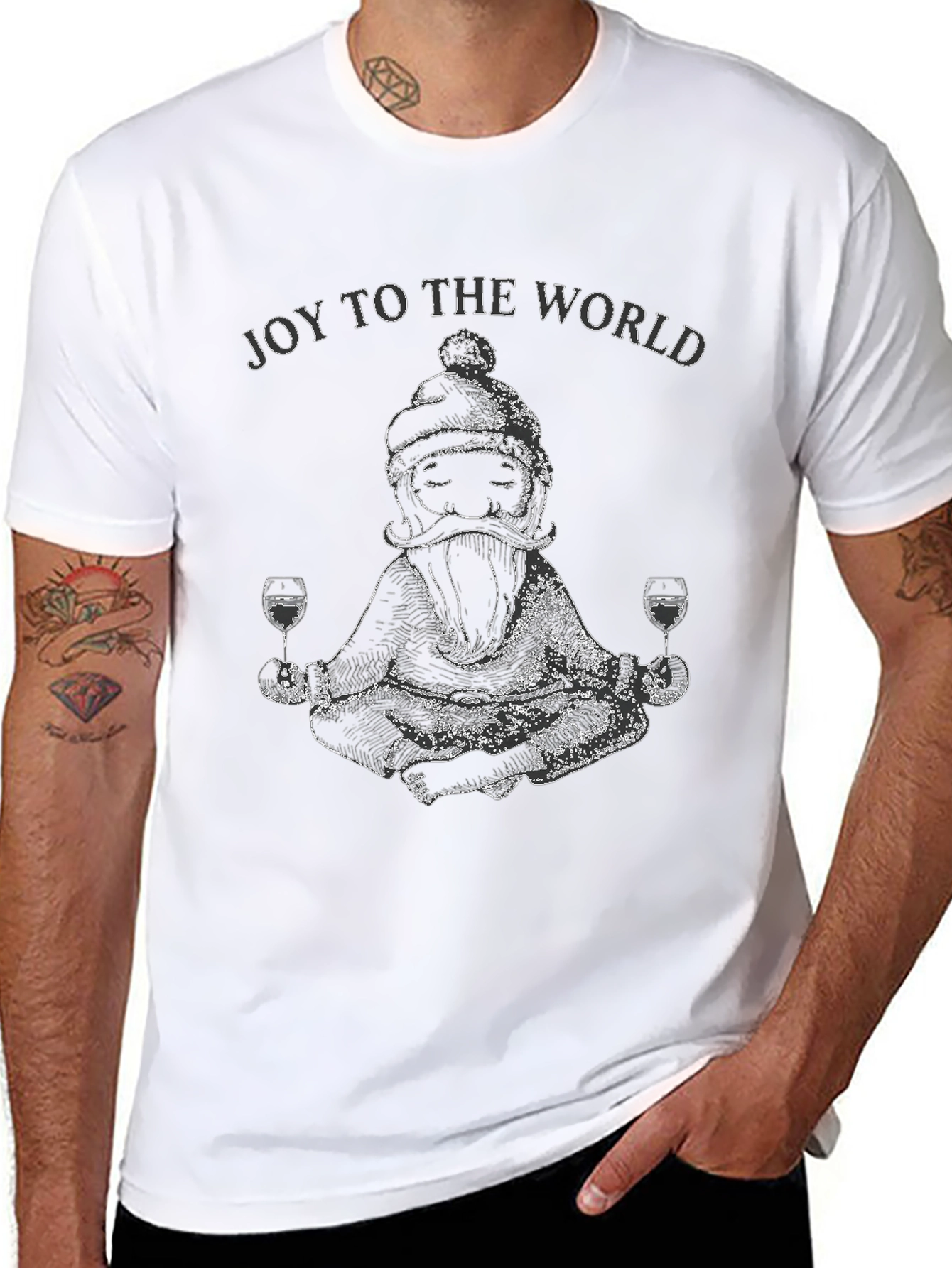 Joy To The World Santa T-Shirt