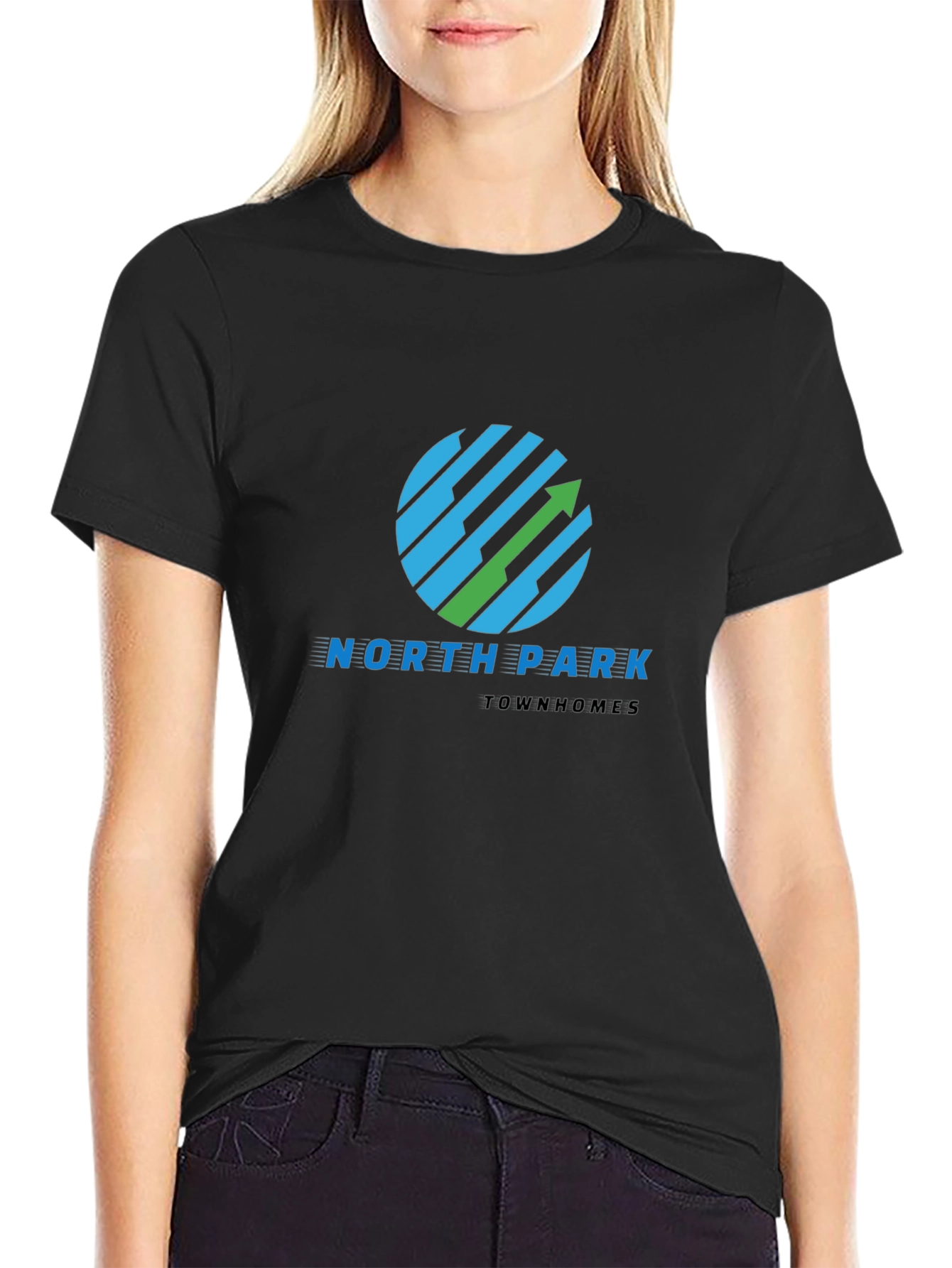 North Park Townhomes Black T-Shirt