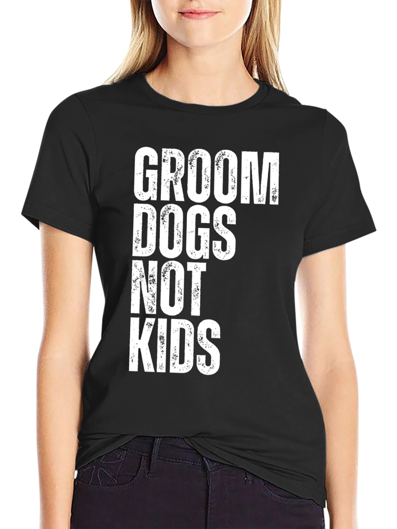 Groom Dogs Not Kids Graphic Tee