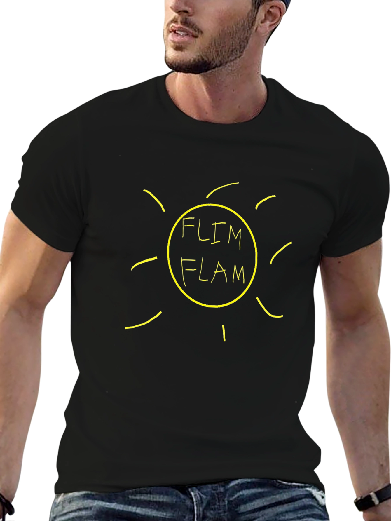 Flim Flam Black Graphic T-Shirt