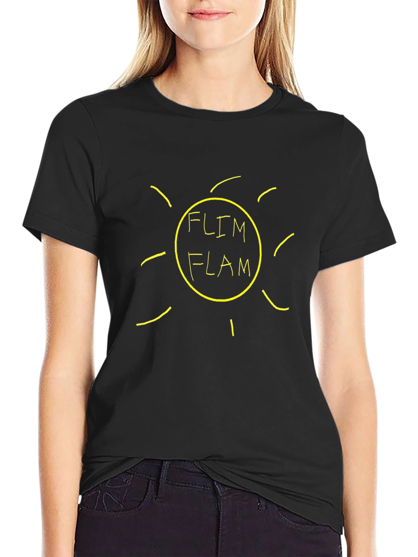 Flim Flam Black Graphic T-Shirt