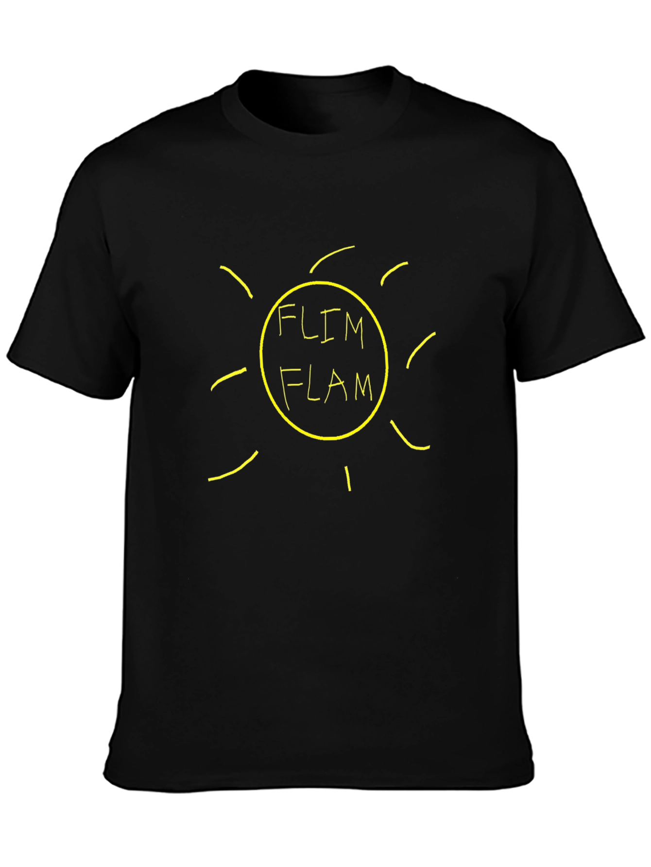 Flim Flam Black Graphic T-Shirt