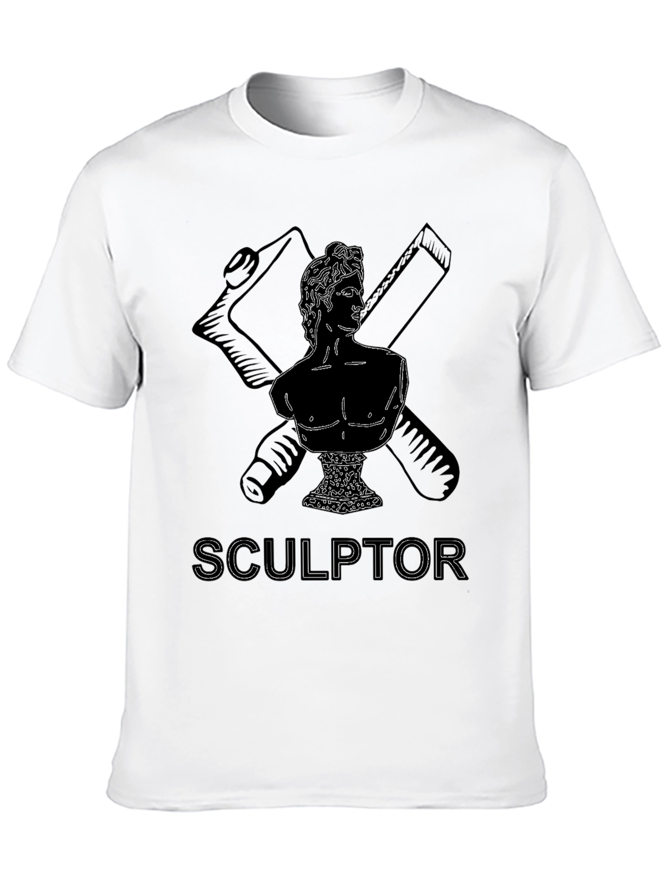 Sculptor Bust Graphic Tee - Black