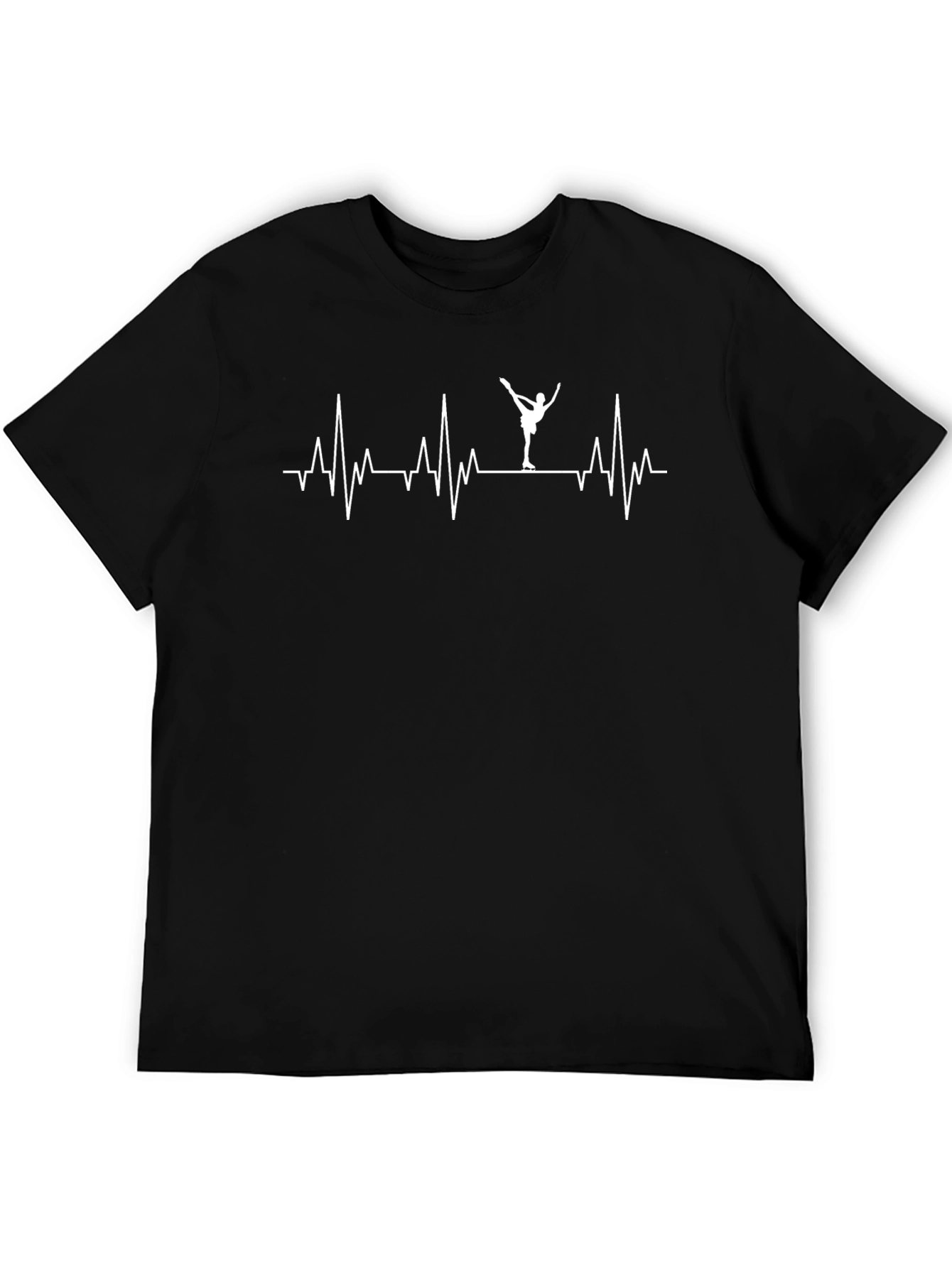 Figure Skating Heartbeat T-Shirt