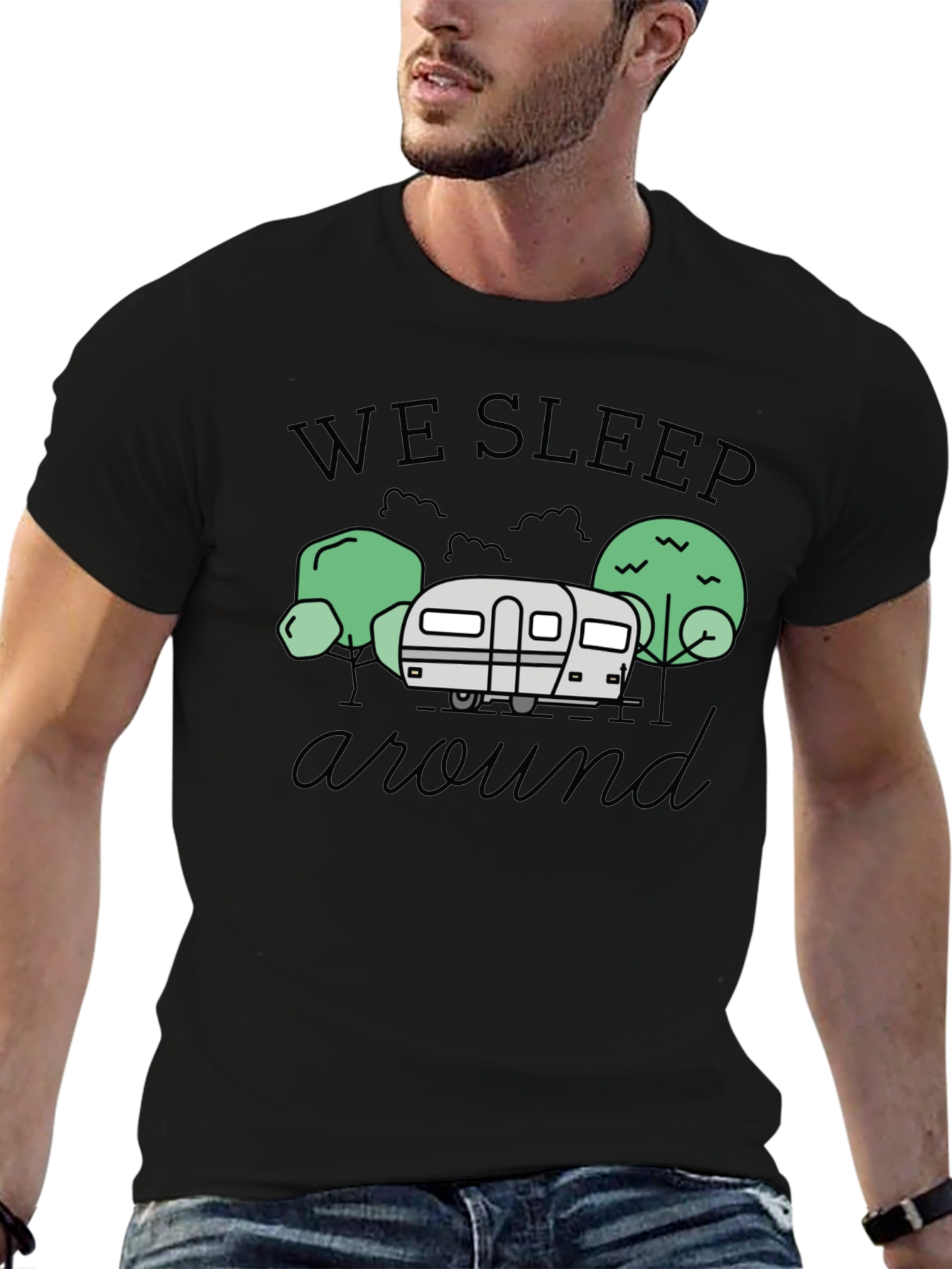We Sleep Around Camping T-Shirt
