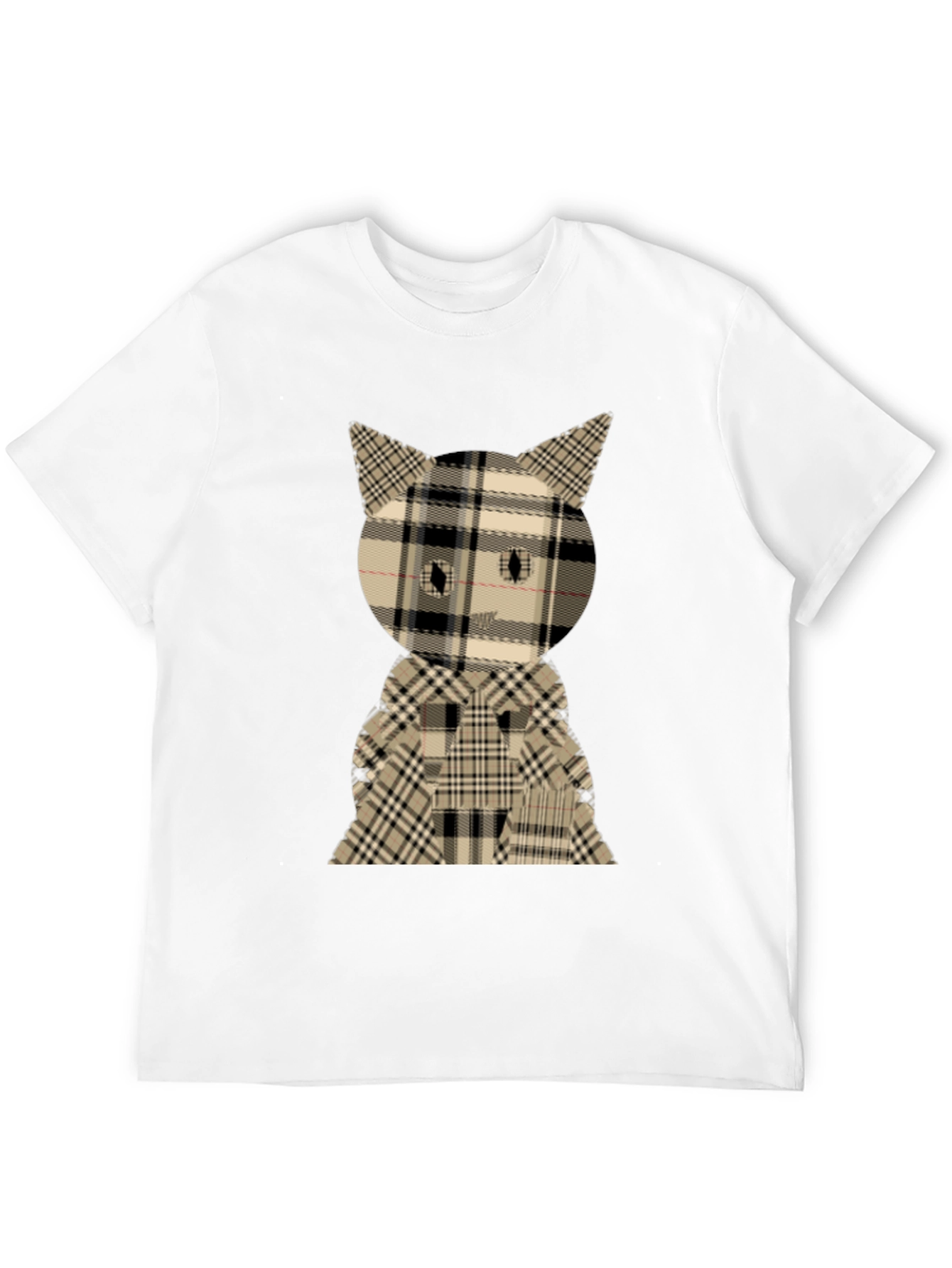 Plaid Cat Graphic Tee
