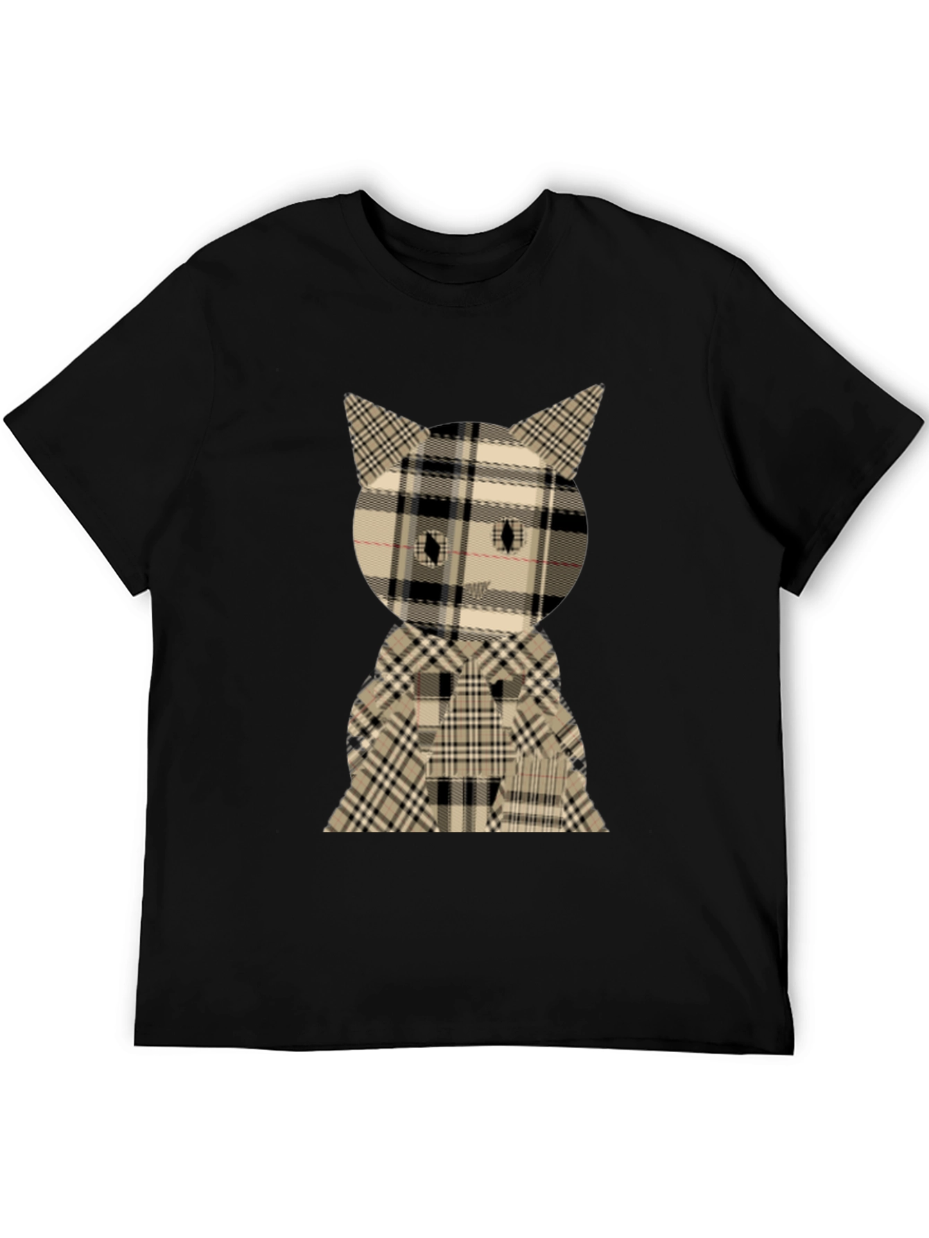 Plaid Cat Graphic Tee
