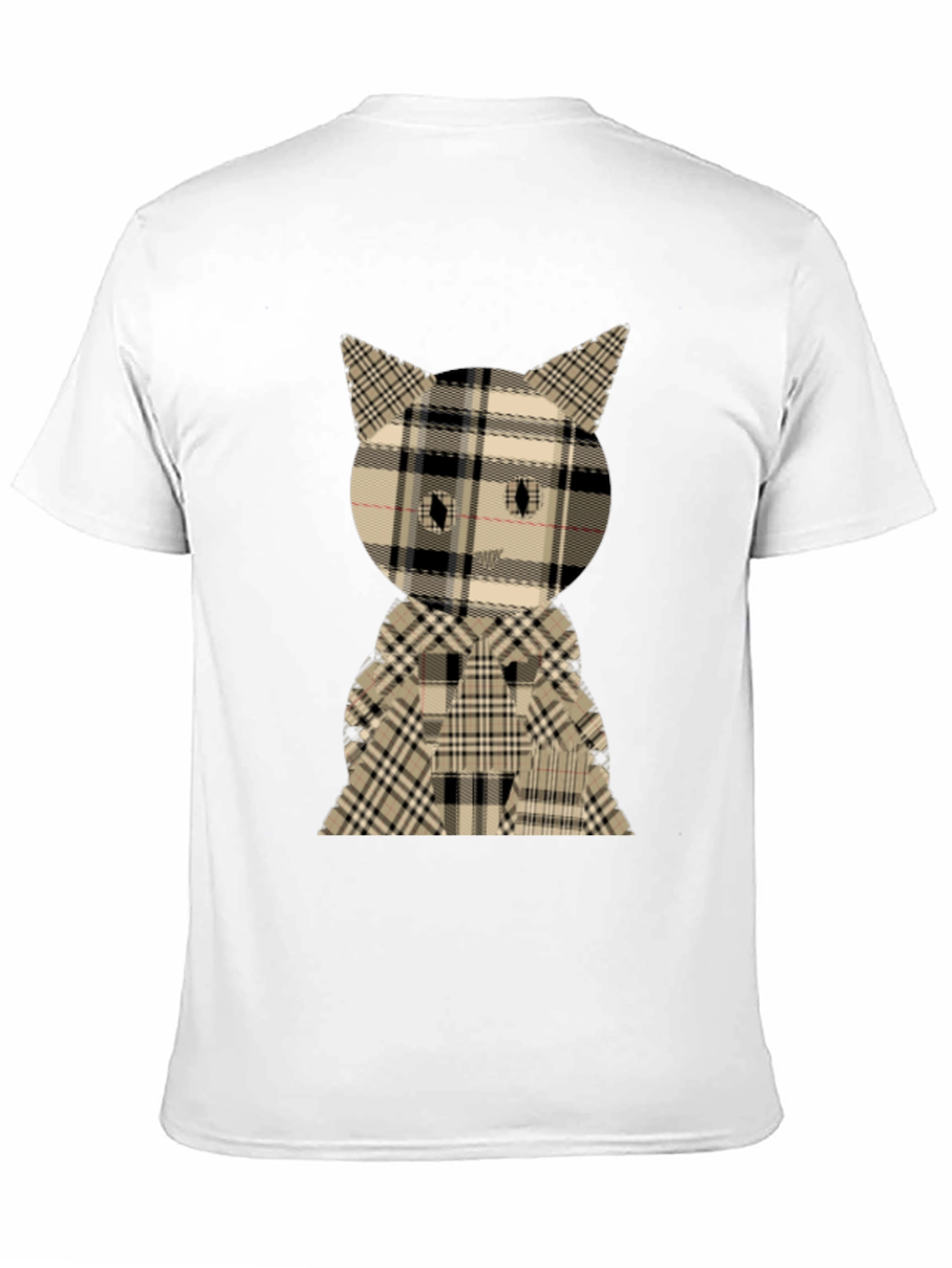 Plaid Cat Graphic Tee