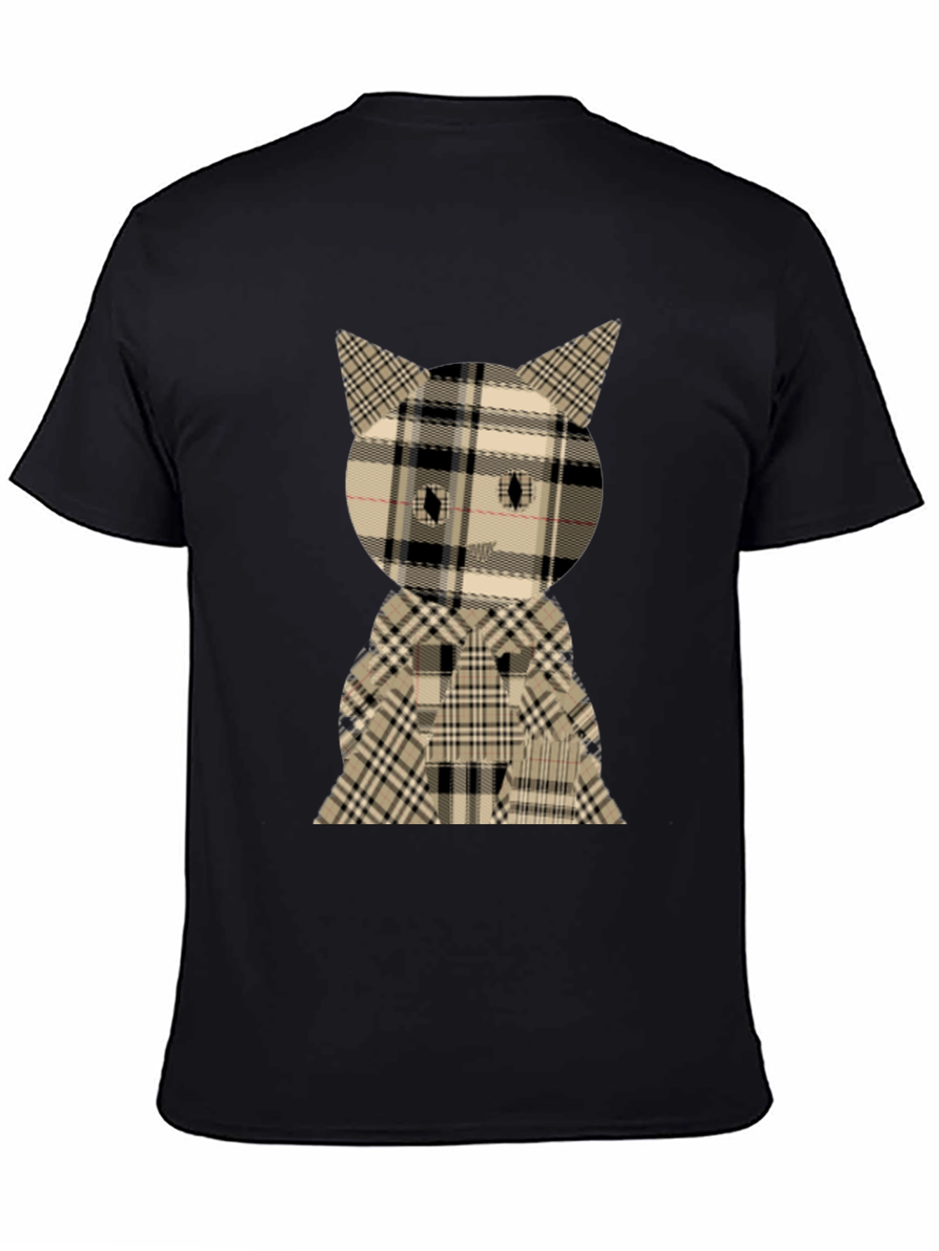 Plaid Cat Graphic Tee