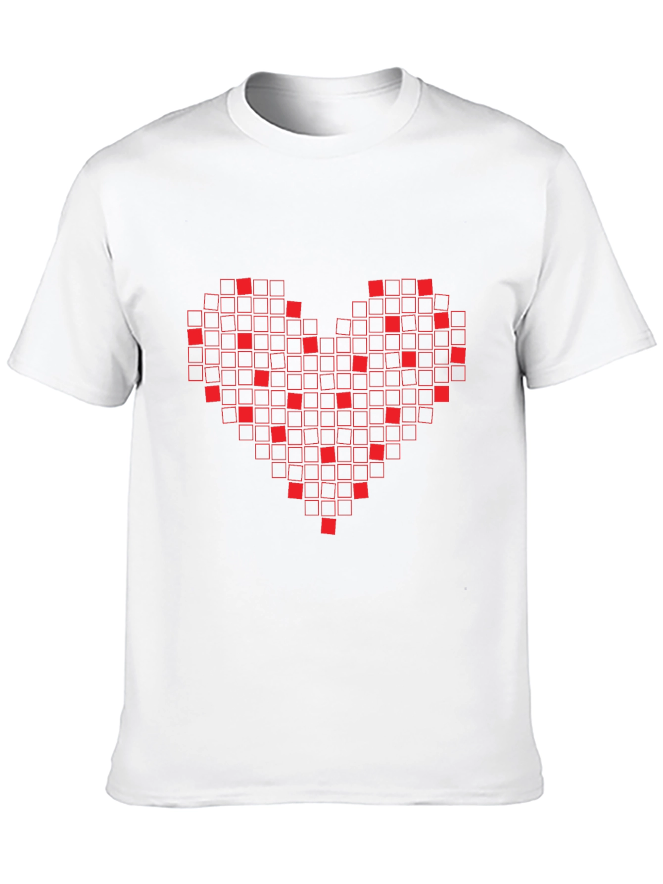 Pixel Heart Graphic T-Shirt - Black