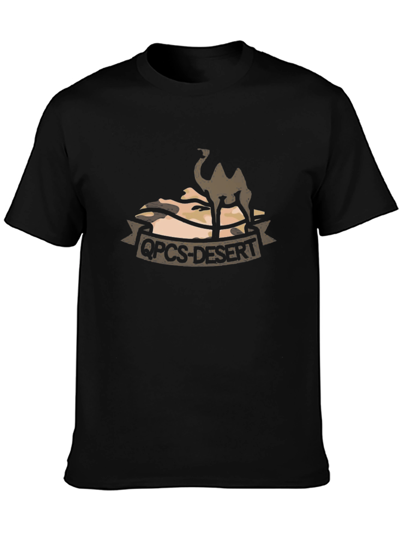 QOCS-Desert Camel Graphic T-Shirt