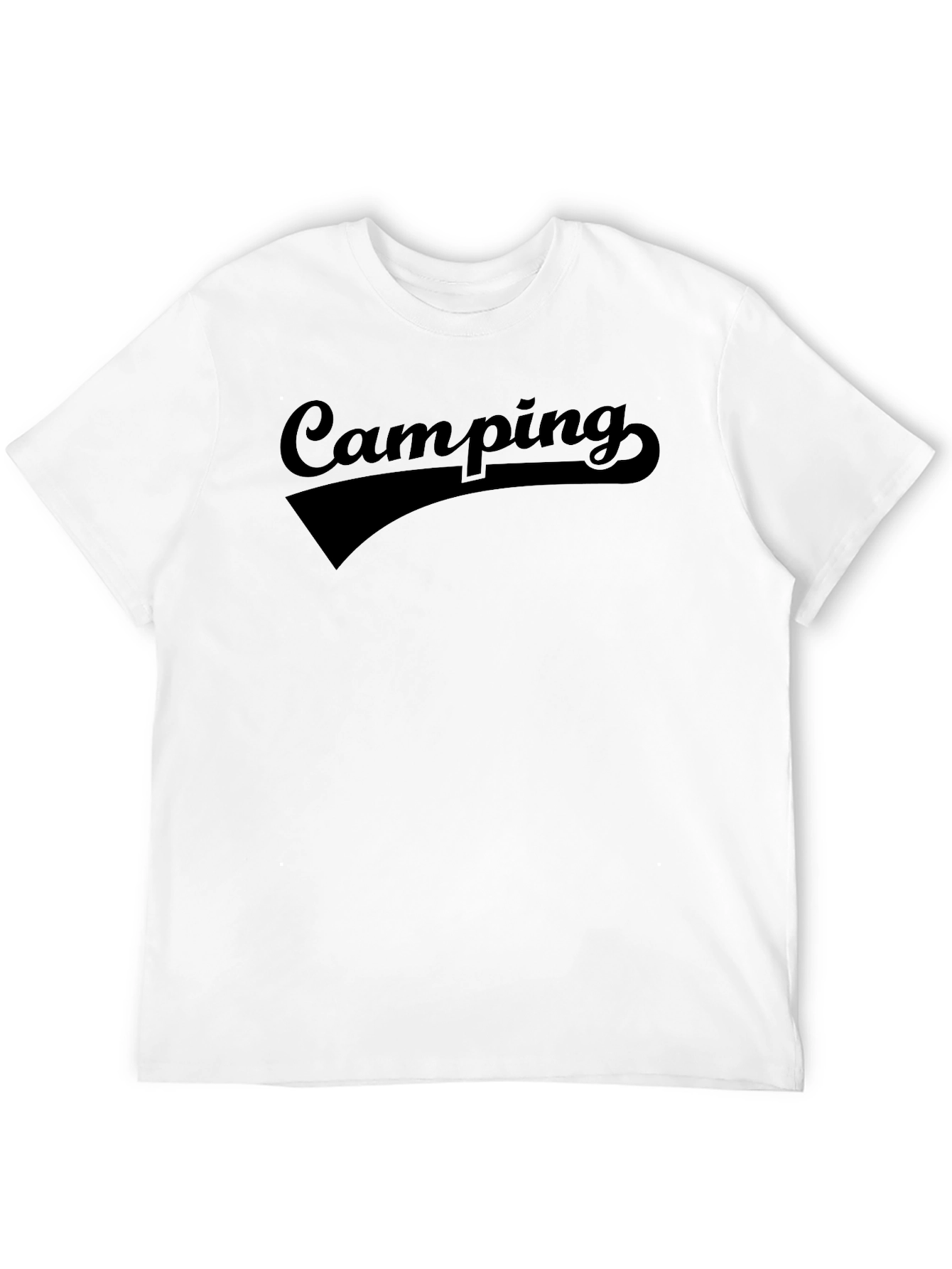 Camping Graphic Black T-Shirt