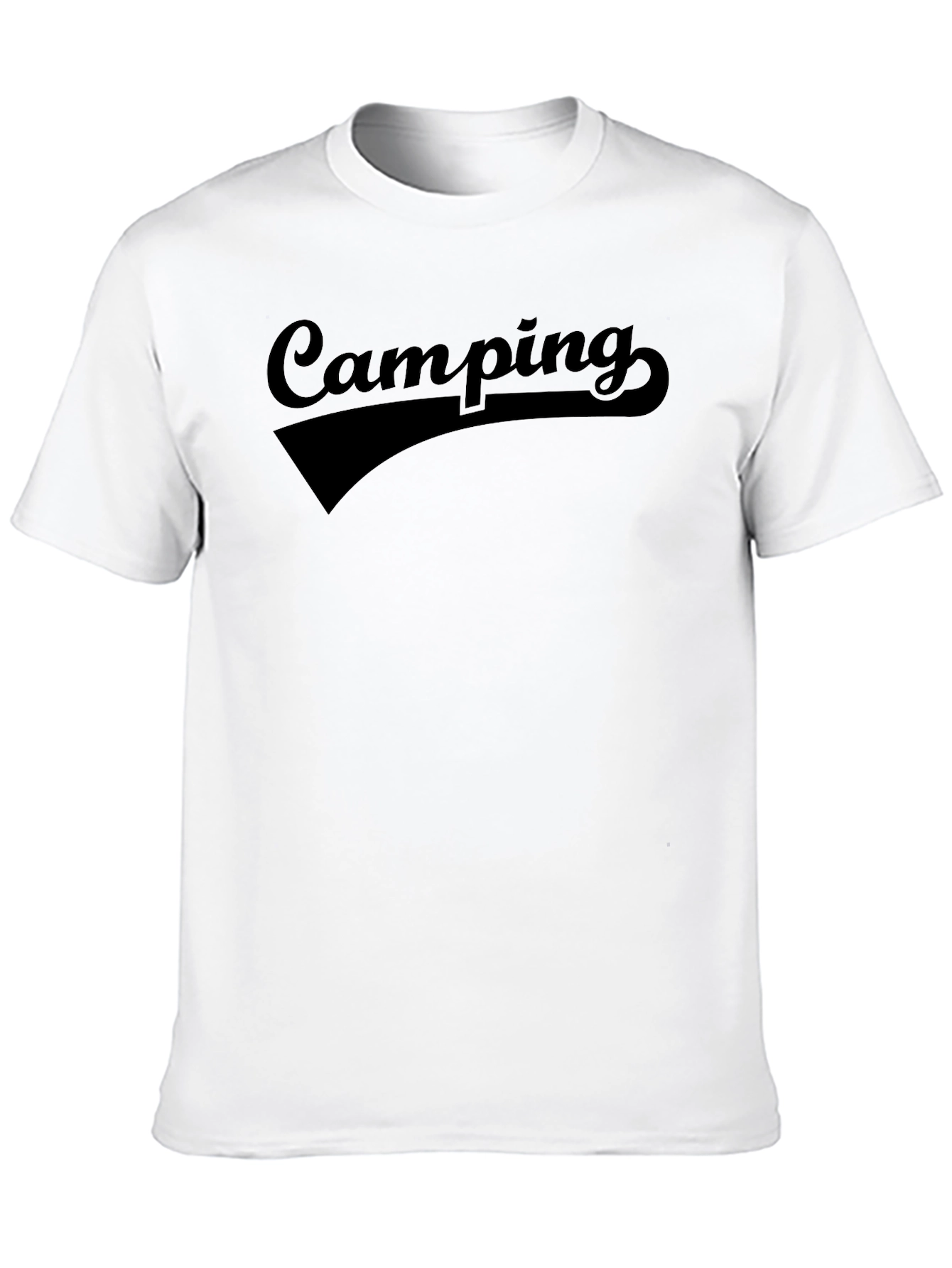 Camping Graphic Black T-Shirt