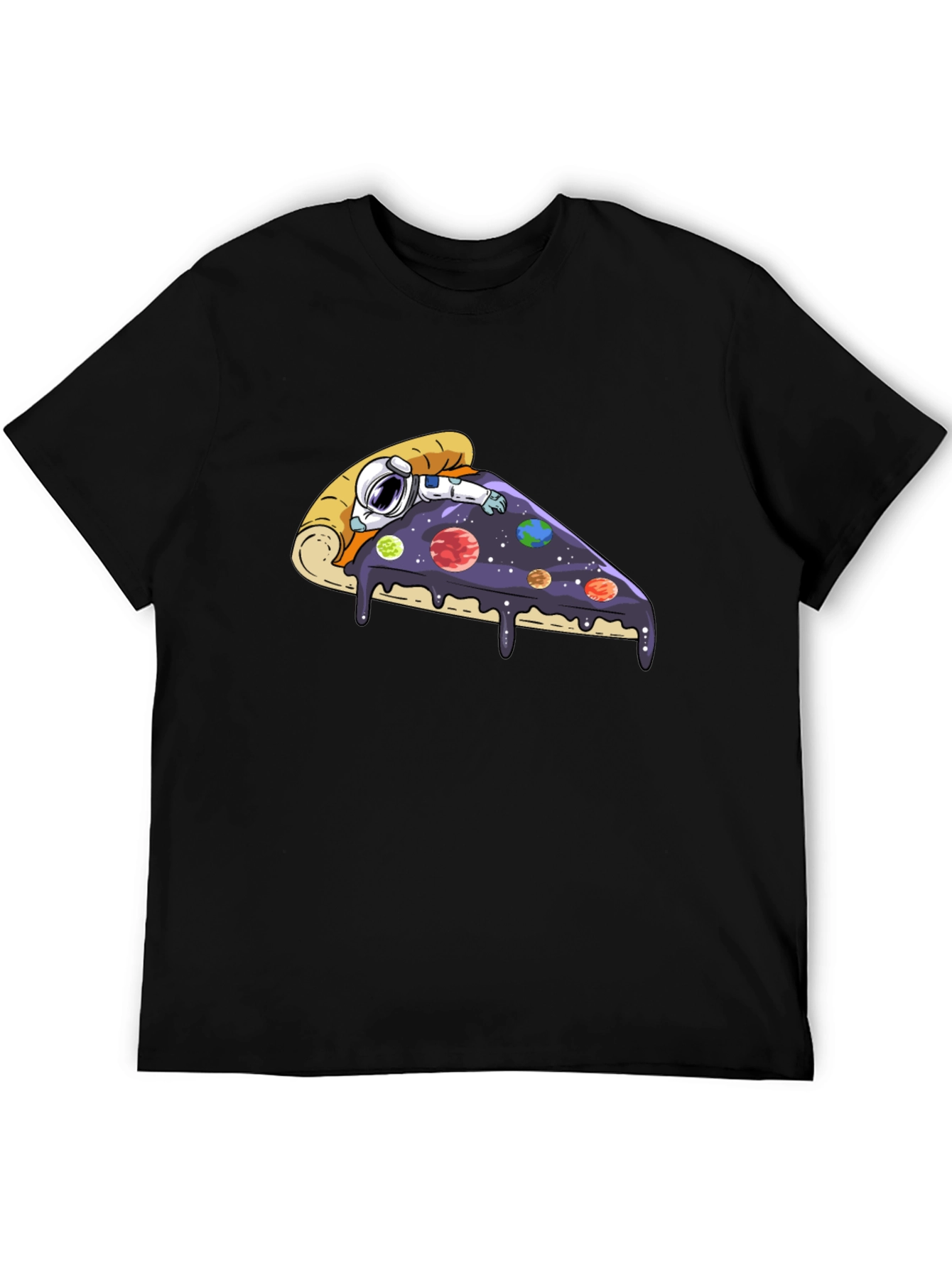 Astronaut Pizza Slice Graphic Tee