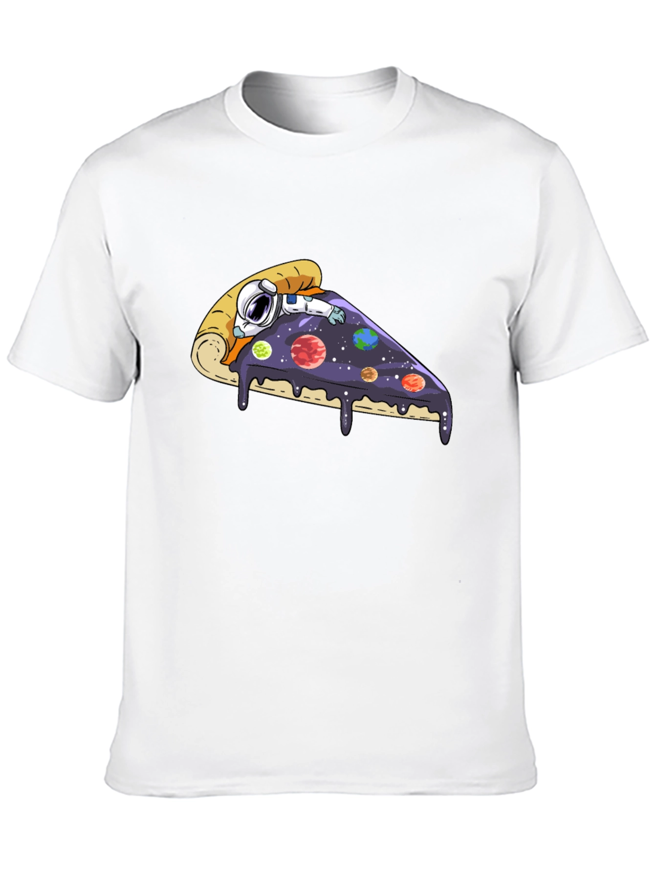 Astronaut Pizza Slice Graphic Tee