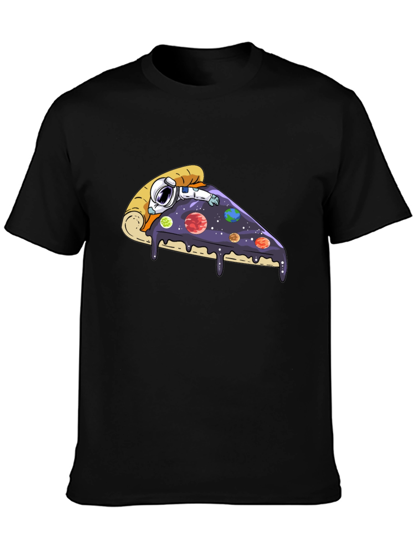 Astronaut Pizza Slice Graphic Tee