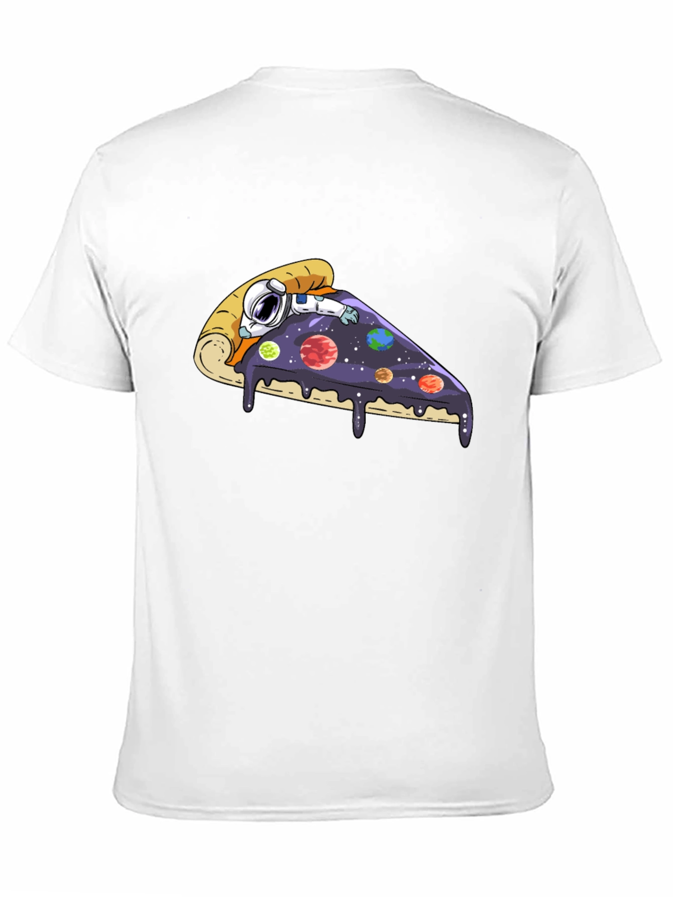 Astronaut Pizza Slice Graphic Tee