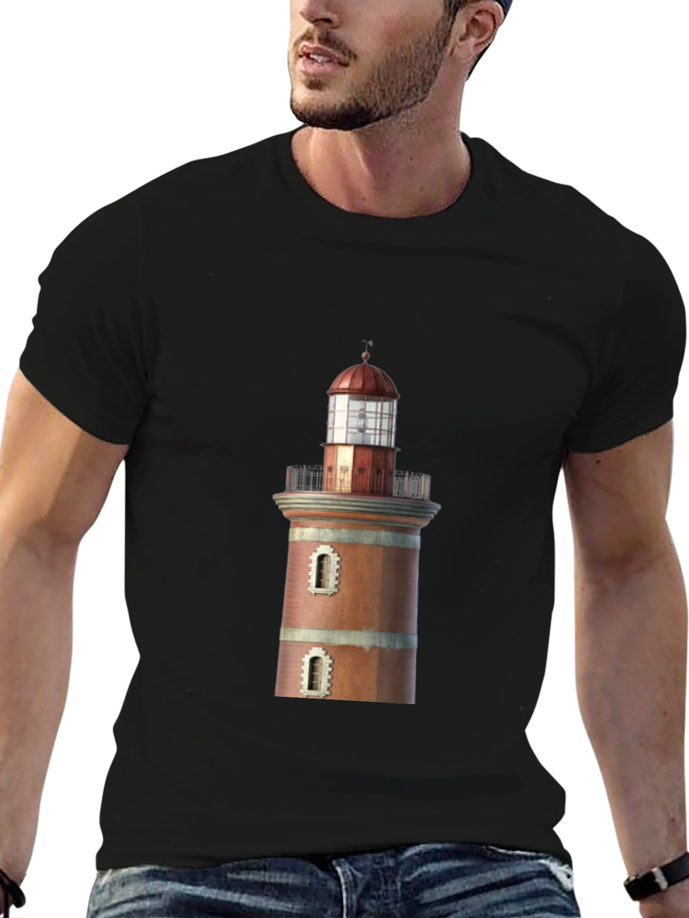 Lighthouse Graphic Tee - Coastal Style