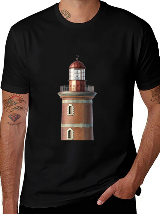 Lighthouse Graphic Tee - Coastal Style