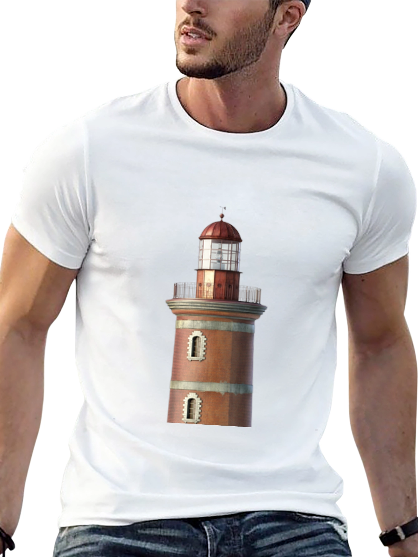 Lighthouse Graphic Tee - Coastal Style